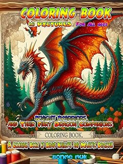Knight Warriors and Their Fiery Dragon Companions: A Coloring Book of Brave Knights and Majestic Dragons