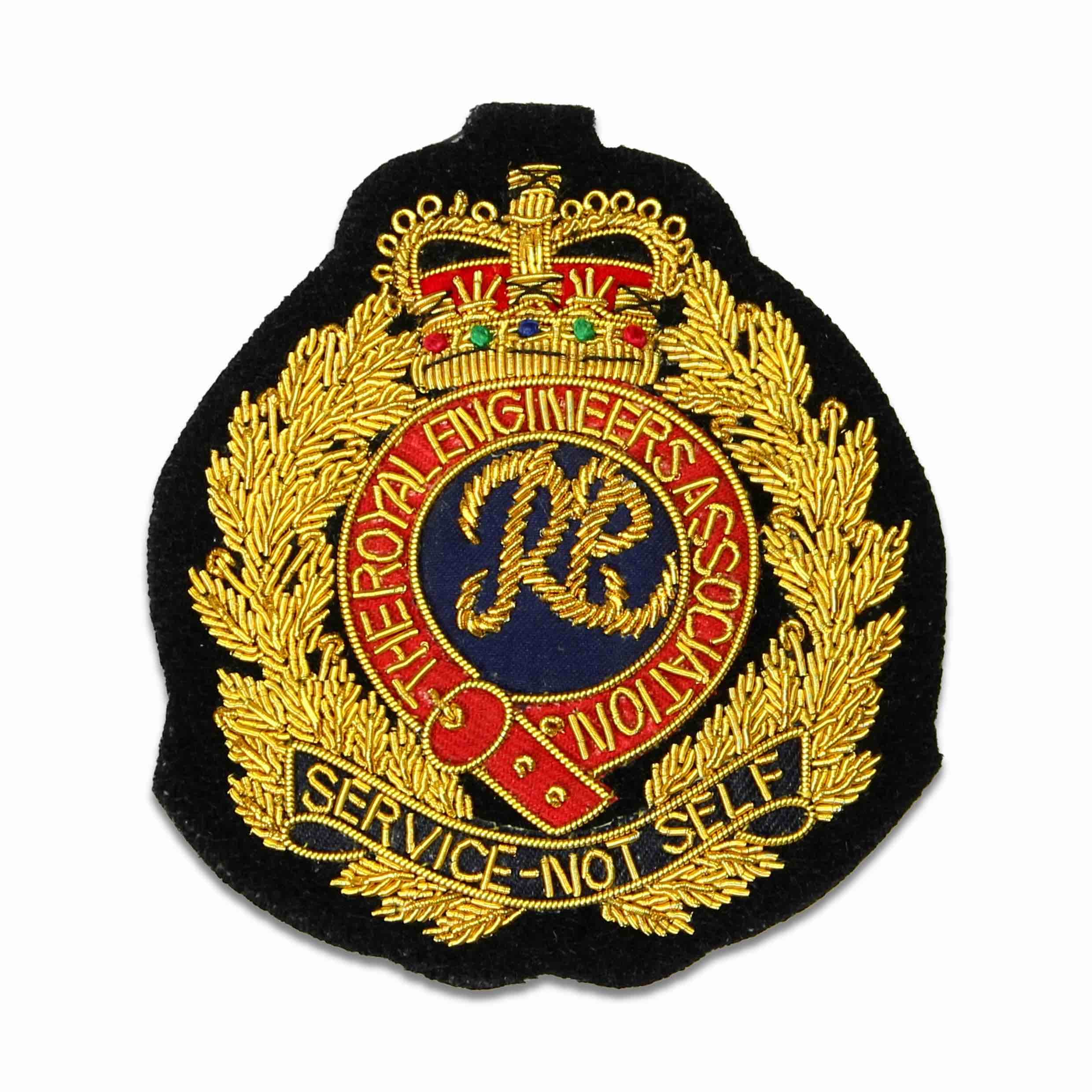 The Regimental Shop Men's Red/Blue Royal Engineers Association Regital Blazer Badge