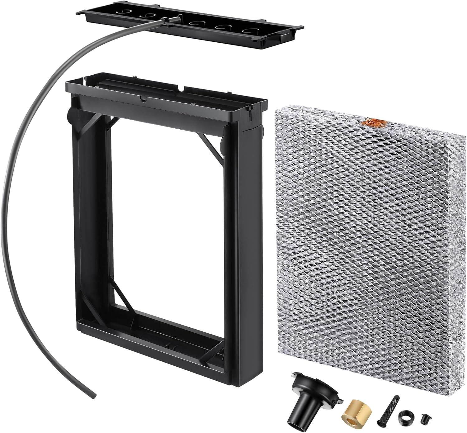 Enhon Humidifier Maintenance Kit with 1 Pcs All Aluminum Mesh 35 Humidifier Pad, Humidifier Replacement Filter Compatible with AprilAire 4839 Whole Home Humidifier Models 600, 600A, 600M Parts