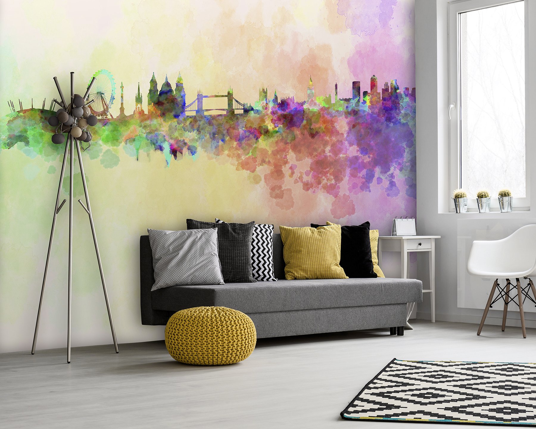 London Skyline Wall Mural, Pastel, 238L x 72W cm - Image 2