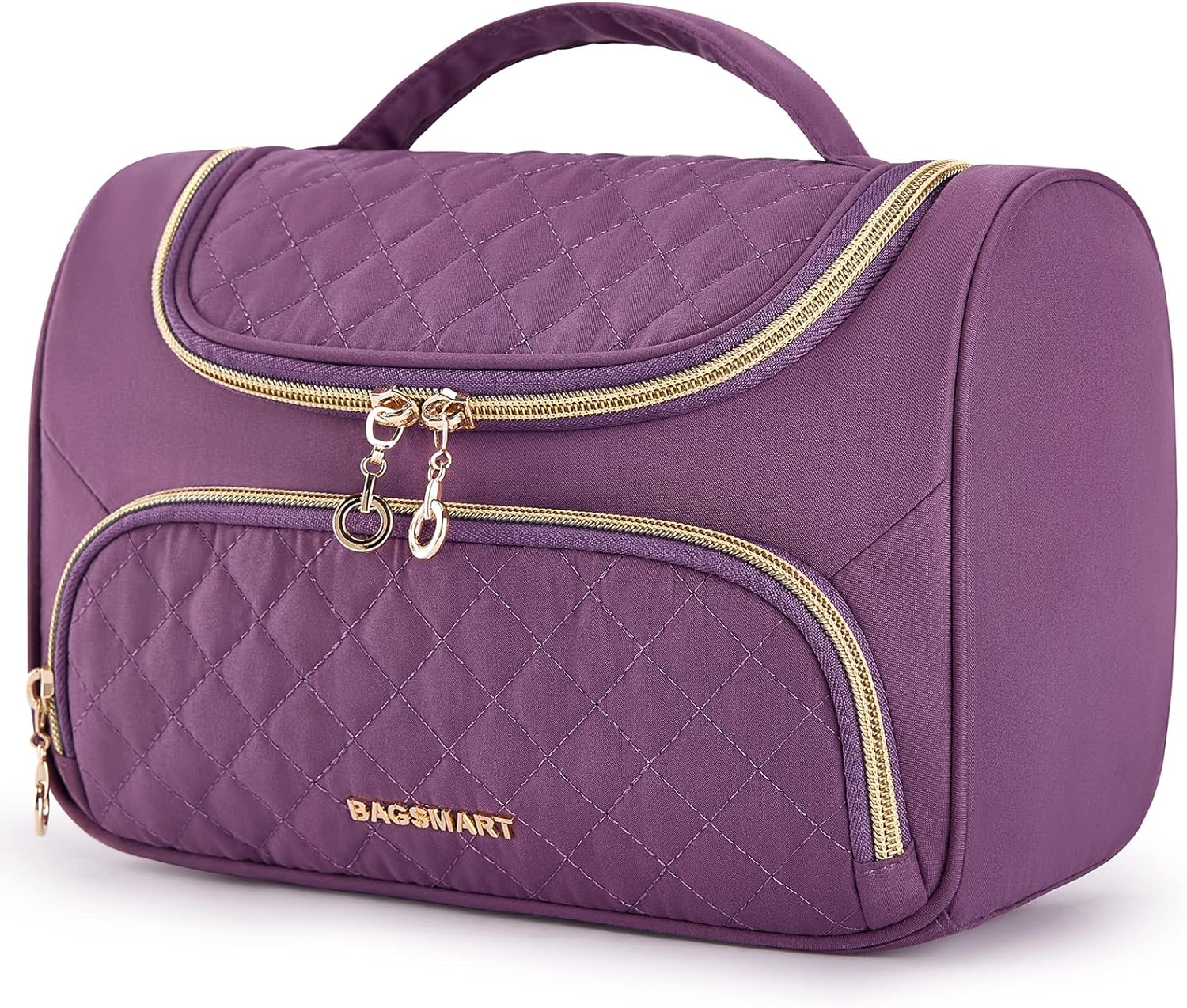 BAGSMART Travel Makeup Bag, Cosmetic Bag Make Up Organizer