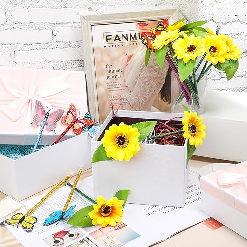 Miniatura 6 de 24 bolígrafos de flores a granel, girasol, mariposa, lirio de cala, bolígrafos de escritura de 0.020in 0.028in para el hogar, escuela, oficina,