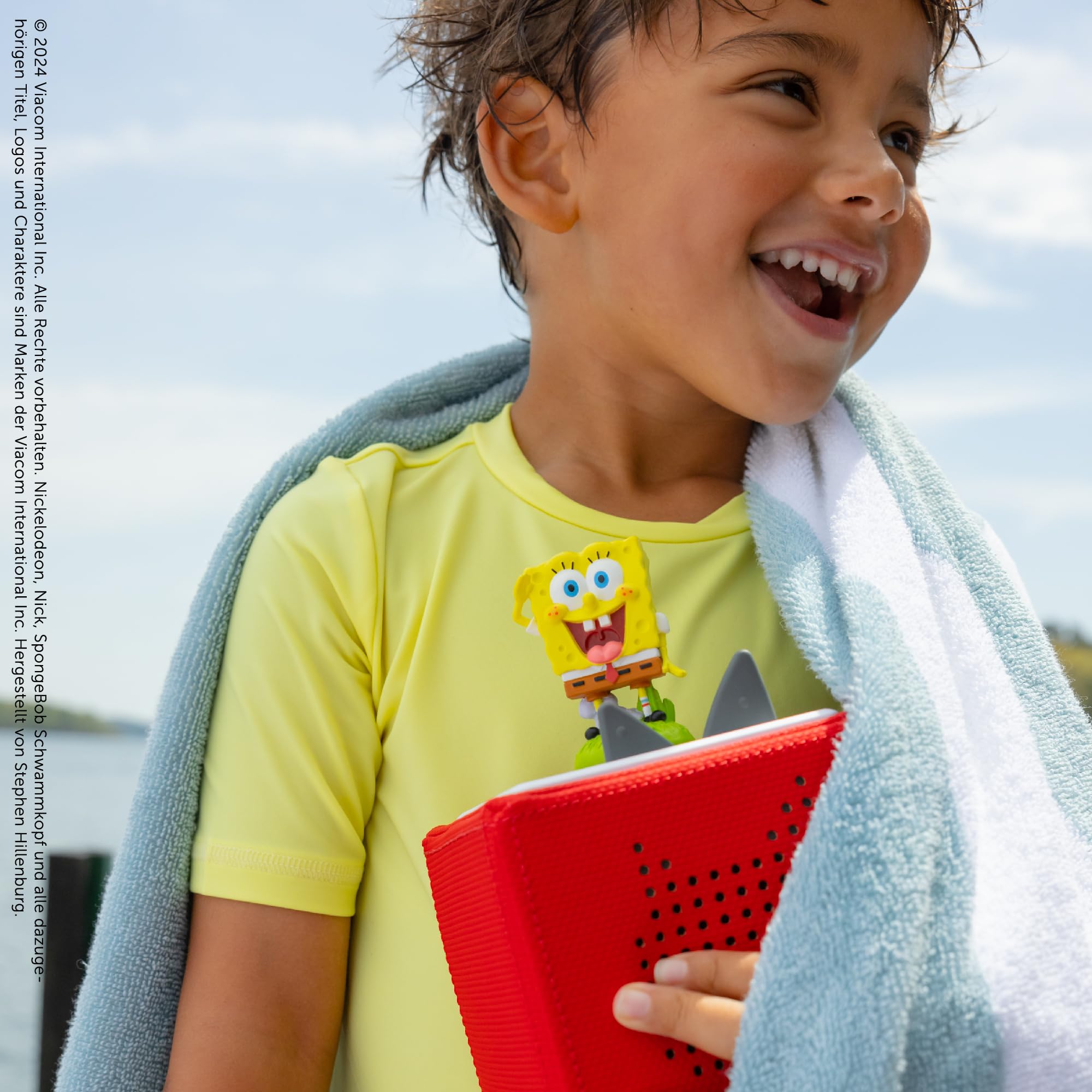 tonies Figura de audición para Toniebox, Bob Esponja Squarepants – El estudiante de conducción teledirigido y otras aventuras, juego de audio para niños a partir de 6 años, tiempo de juego de 51
