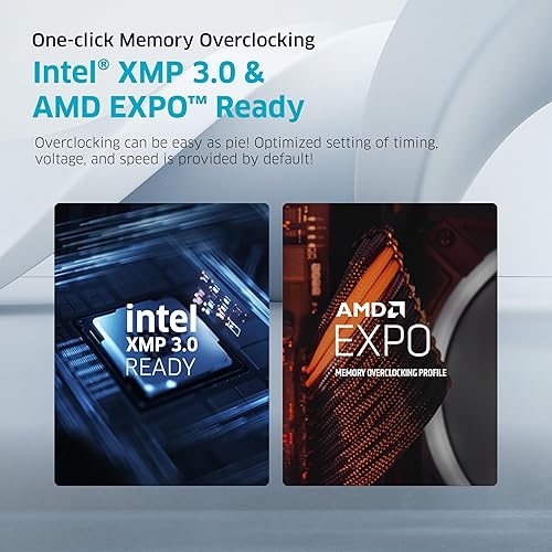 Miniatura 6 de KLEVV Bolt V DDR5 32 GB (2 x 16 GB) 6000 MHz CL30 SK Hynix A-Die 1.35V Gaming Desktop Ram Memory XMP 3.0  AMD Expo Ready - Blanco (KD5AGUA80-60A300I)