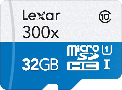 Miniatura 1 de Lexar LSDMI32GBB1NL300A MicroSDHC de alto rendimiento 300x 32GB UHS-IU1 con adaptador de tarjeta de memoria flash