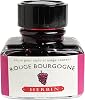 Jacques Herbin 13028T - One 30 ml Bottle of Ink for Fountain pens and rollerballs, Rouge BourgogneBurgundy red Colour - Made in France - Calligraphy