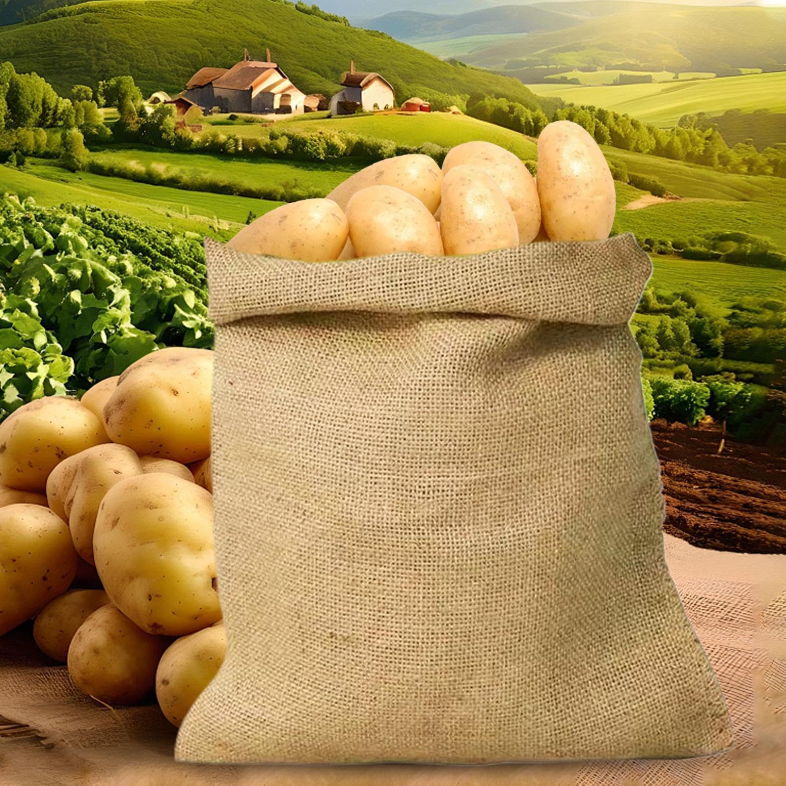 Worek Na Ziemniaki 5 Sztuk 40 x 60 cm Duży Organizer Wielorazowego Użytku
