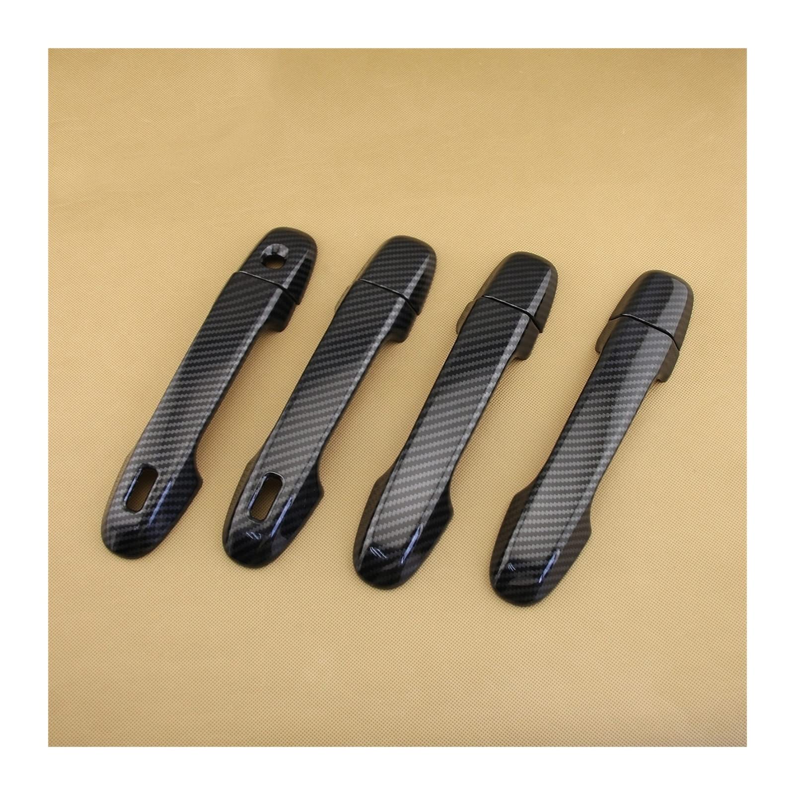 FAHBSTR Exterior Door Handle Cover for Subaru Forester Crosstrek 2017+ Carbon Fiber Door Handle Cover
