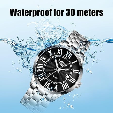 Amazon | ZUNPAI 腕時計 メンズ 自動 ラグジュアリー ビジネスウォッチ
