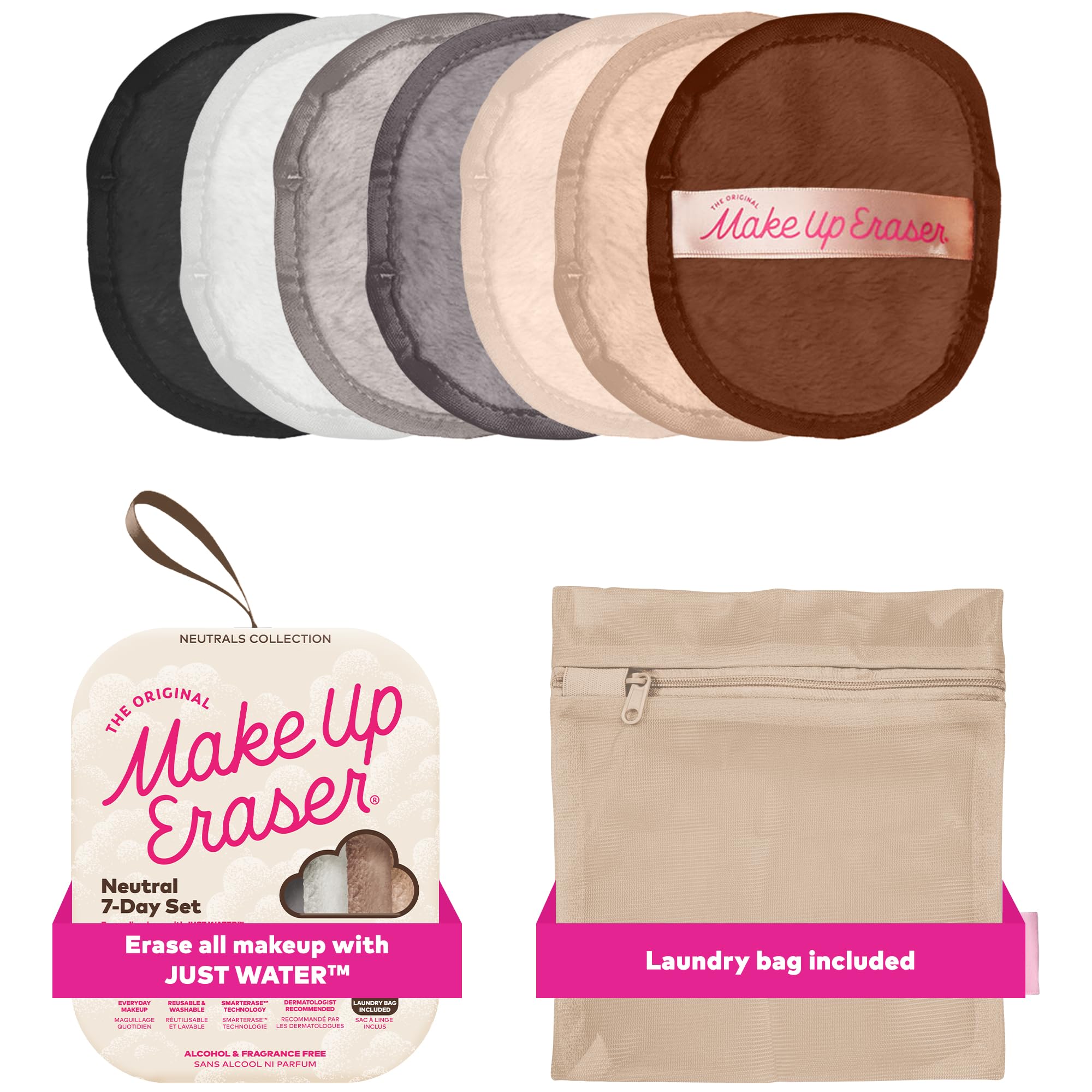 The Original MakeUp Eraser, 7-Day Set, Erase All Makeup with Just Water, Including Waterproof Mascara, Eyeliner, Foundation, Lipstick, Sunscreen, and More! 7ctThe Original MakeUp Eraser, 7-Day Set, Erase All Make…