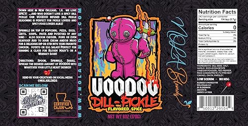 Miniatura 2 de NOLA Blends Condimento cajún de eneldo vudú multiusos de Louisiana Bajo en sodio sin MSG