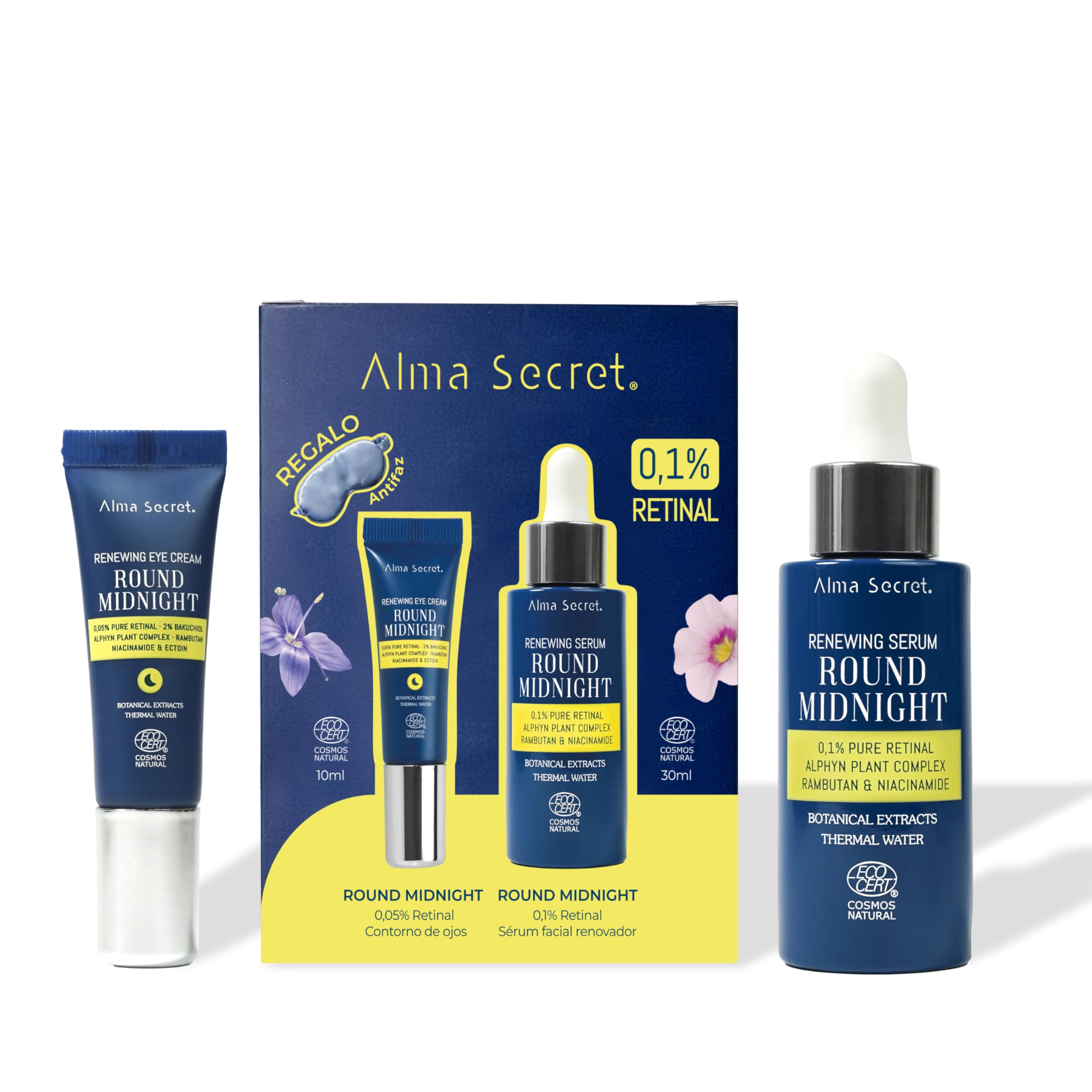 Round Midnight Case 3 Pieces, 40 ml (Pack of 1) - Image 3