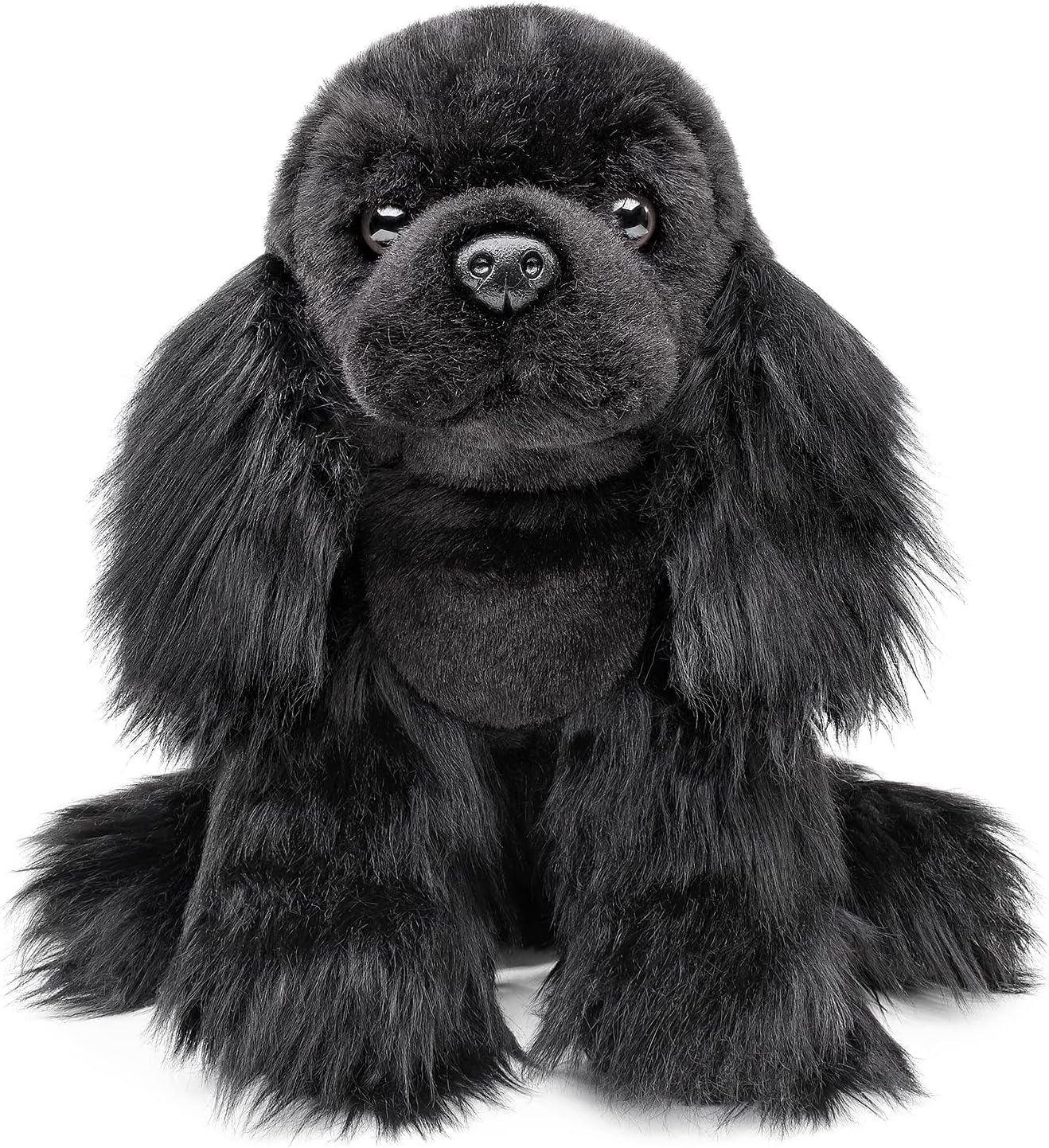 lilizzhoumax Perro Cocker Spaniel Peluche 32cm/12” Lindas muñecas de Relleno de roedores, Lindo Perro Peluche Suave Relleno Juguetes De Animales Salvajes, Regalo para Amigos Y Niños