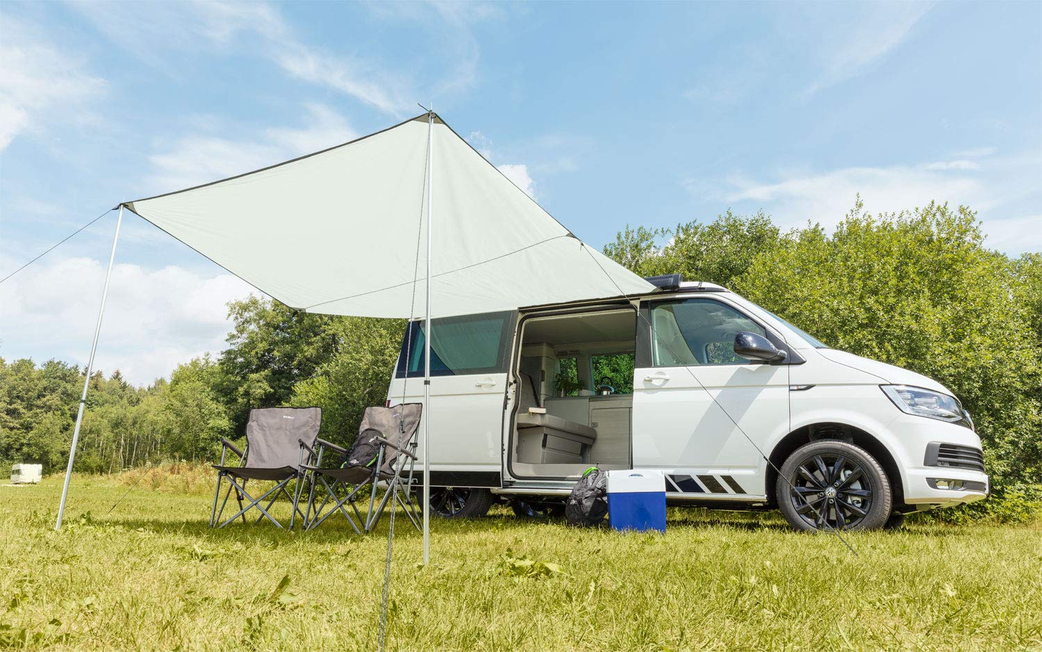 Berger Vela UV Tarp - Toile de Tente étanche avec œillets et piquets légers pour Le Camping, Le Jardin et la Voiture - Bâche Accessoires pour Camping Car et Caravane
