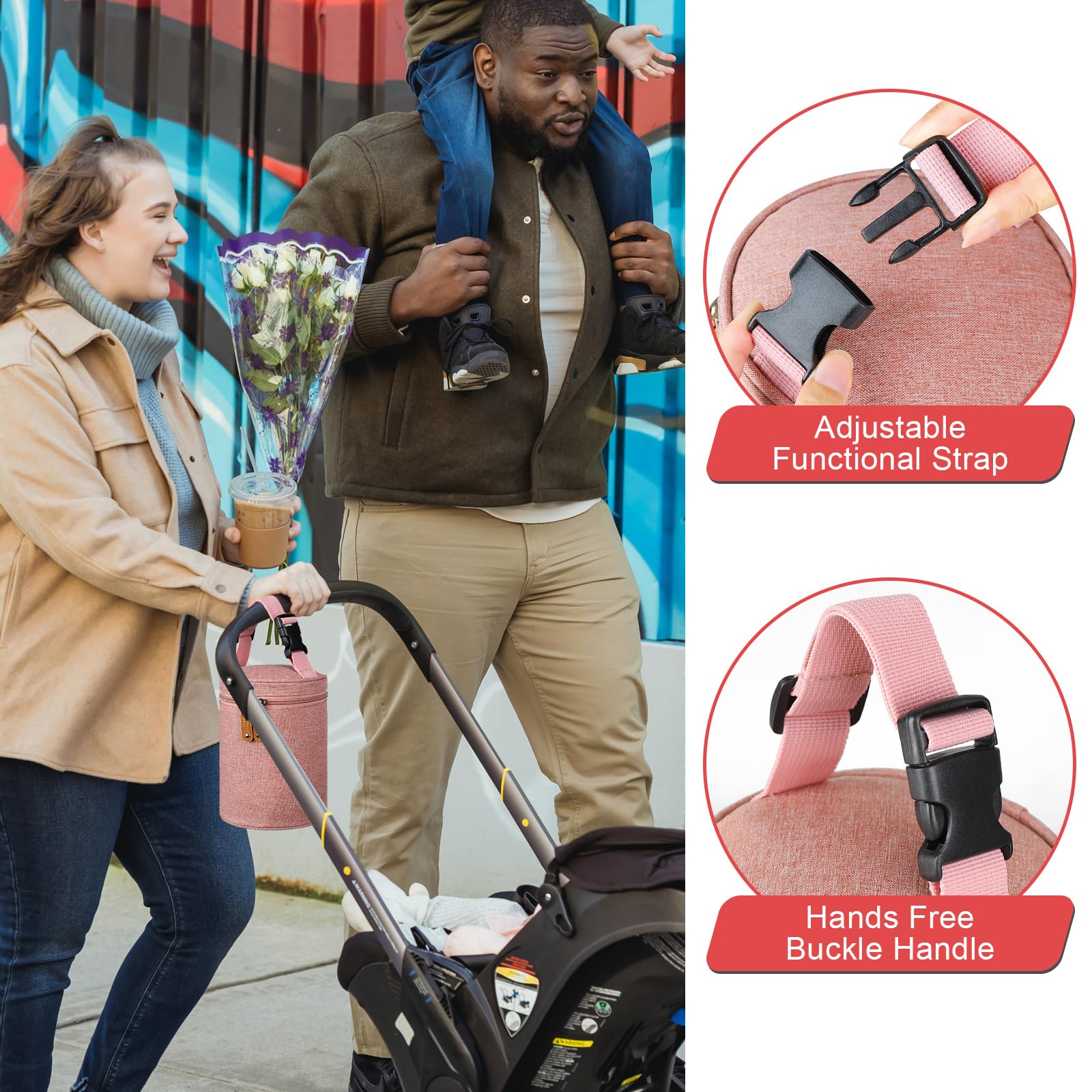 Accmor Bolsa enfriadora de leche materna, bolsa térmica térmica para biberones, bolsa térmica para calentar biberones, bolsa para biberones, ideal para la guardería de mamá lactante