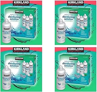Kirkland Signature Multi-Purpose Sterile Solution for Any Soft Contact Lens, 3 Count (16 oz Bottles), Pack 4