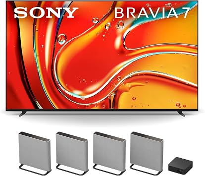 Sony 55 Inch Mini LED QLED 4K Ultra HD TV BRAVIA 7 Smart Google TV with Dolby Vision HDR and Exclusive Features for PlayStation5 K-55XR70, 2024 Model BRAVIA Theater Quad