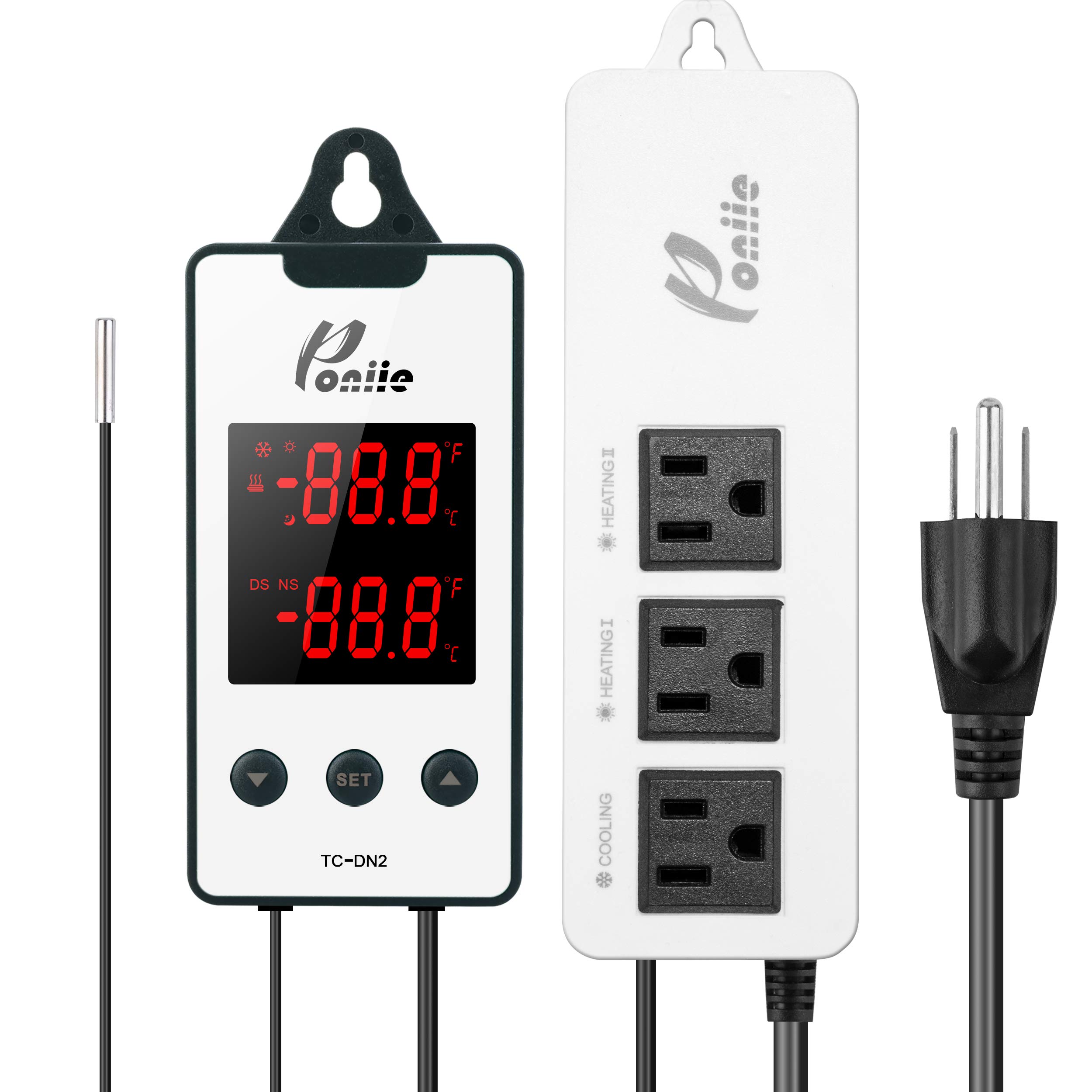 Buy Poniie TCDN2 Digital Heat Mat Reptile Thermostat Day/Night