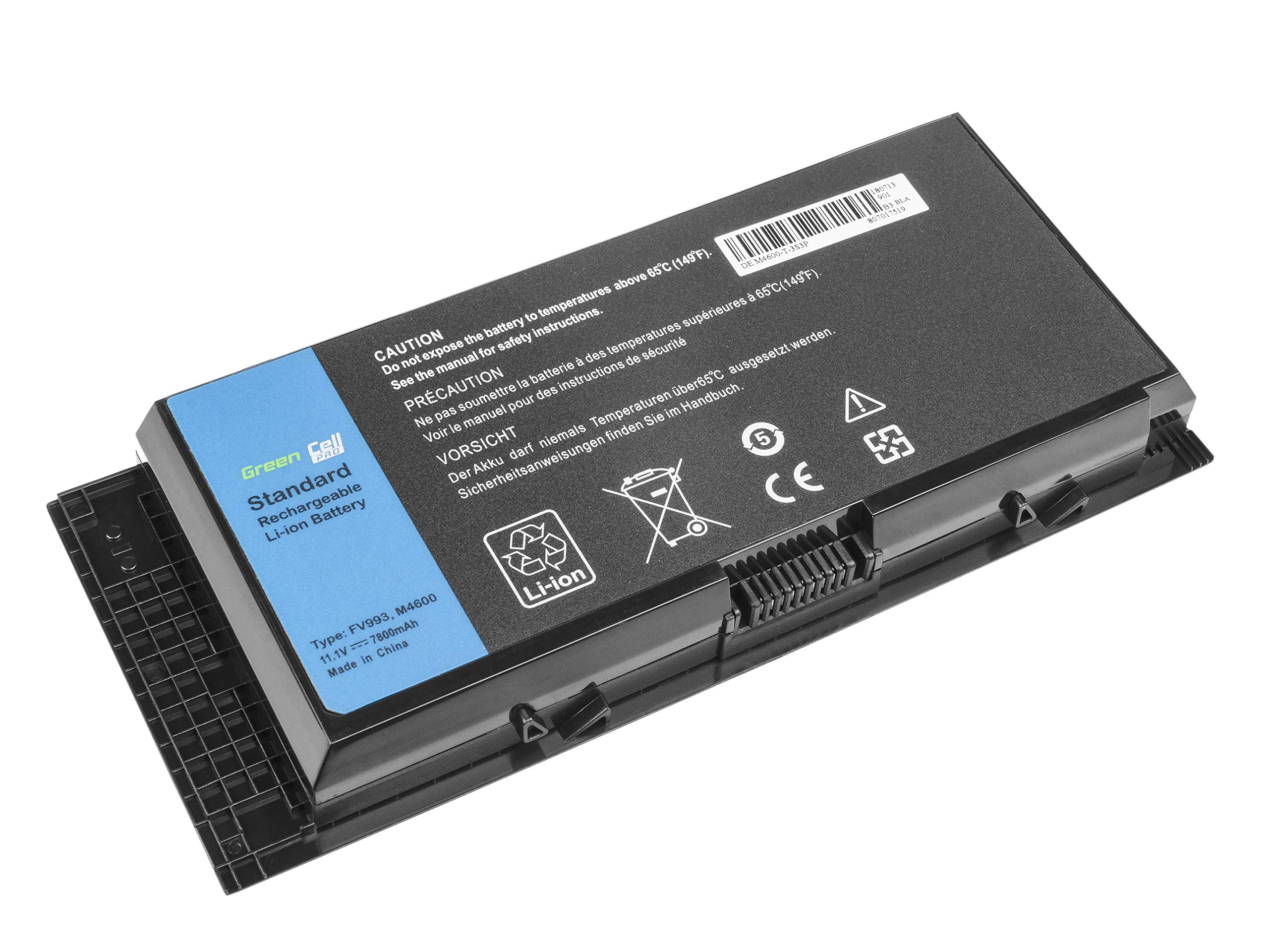 BATERÍA GREEN CELL PRO PARA DELL PRECISION M4600 M4700 M4800 M6600 M6700 / 11,1V 7800MAH