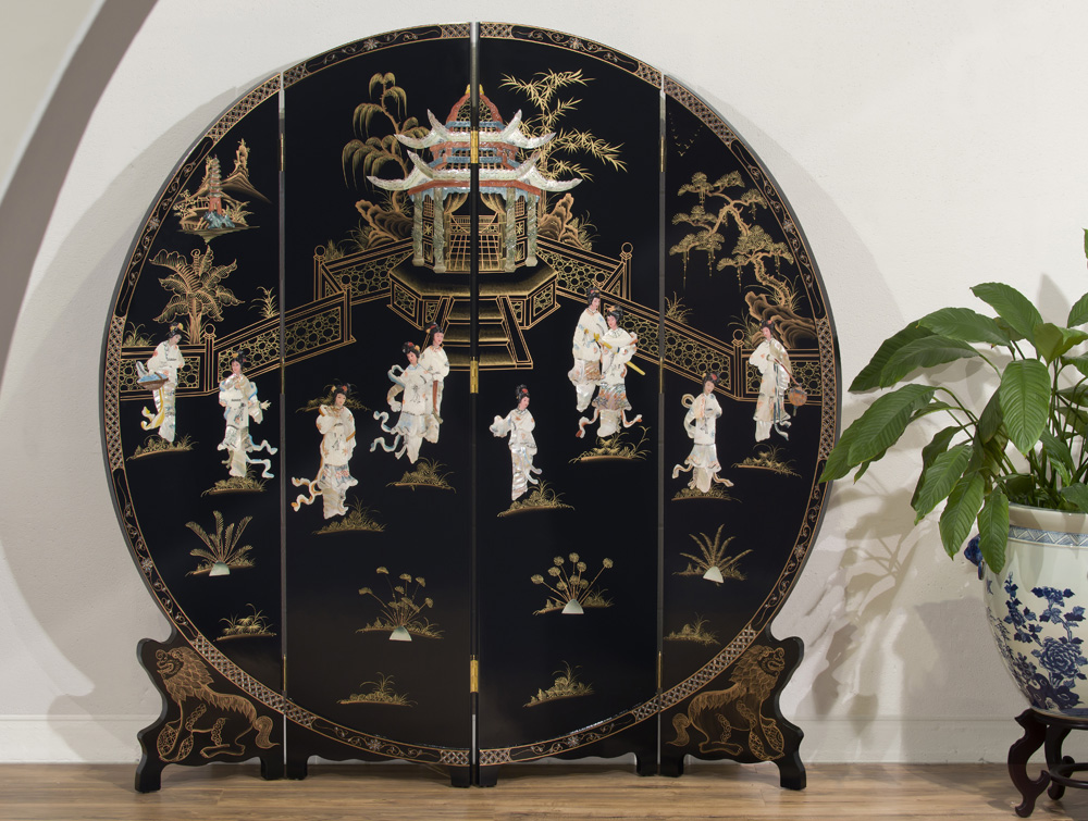 Amazon.com: China Furniture Online Black Lacquer Mother of Pearl