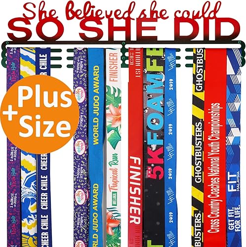 Miniatura 10 de Soporte para medallas, soporte de pared, fácil de instalar, corredor de carreras para tus medallas