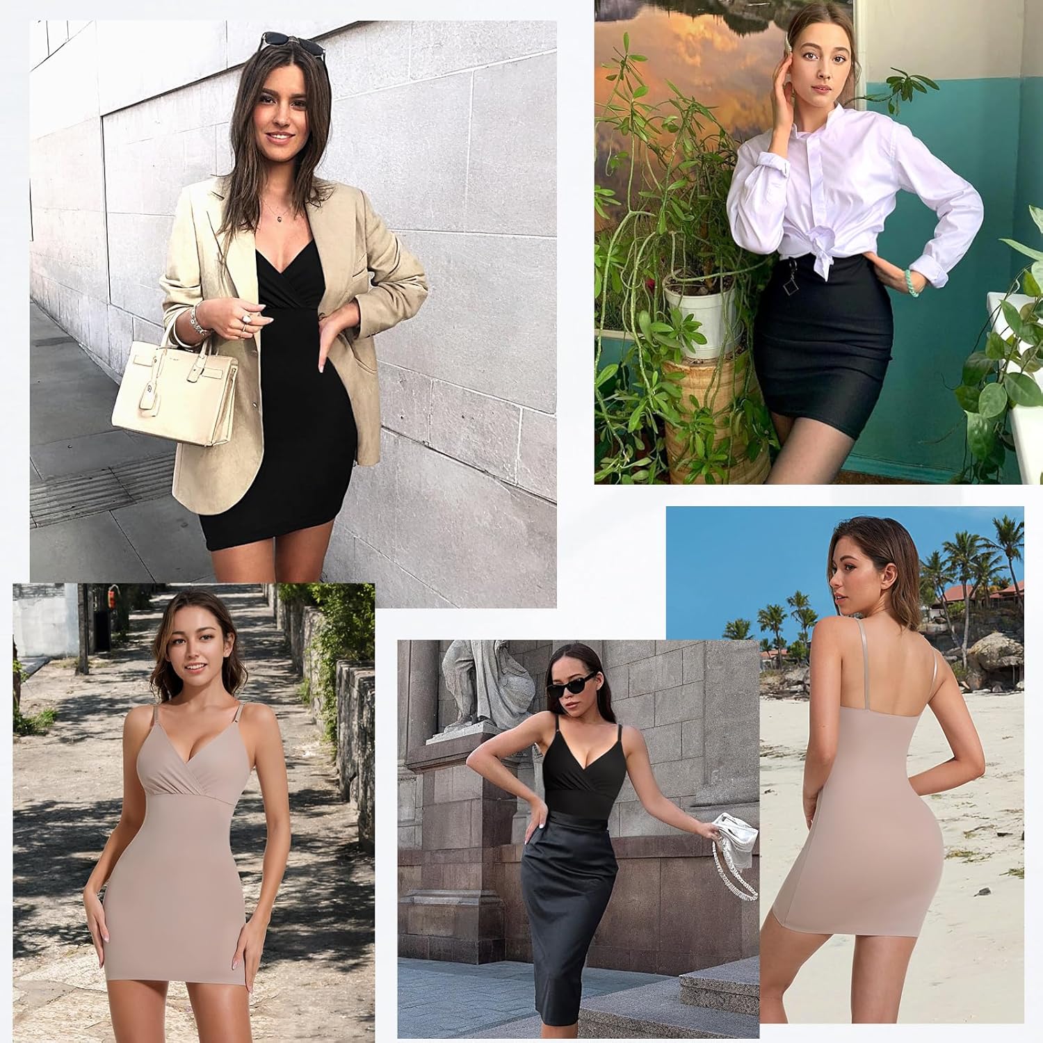 Full Slip Dress With Spaghetti Straps for Women Tummy Control Body Shaper Shapewear Slips for Under Dresses - Image 5