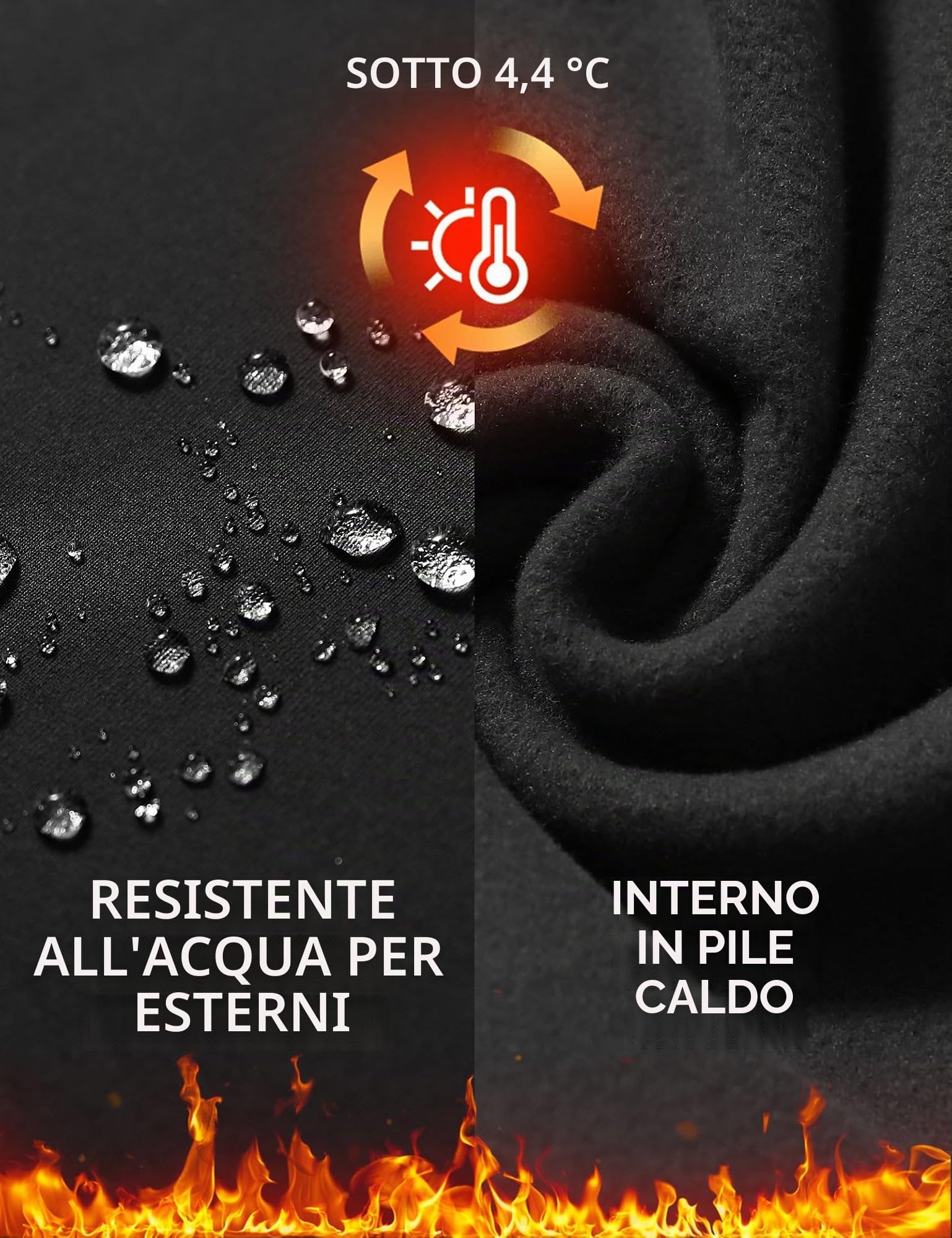 BALEAF Pantaloni da trekking da donna, impermeabili, antivento, termici, con tasche, primavera, autunno, XS-3XL