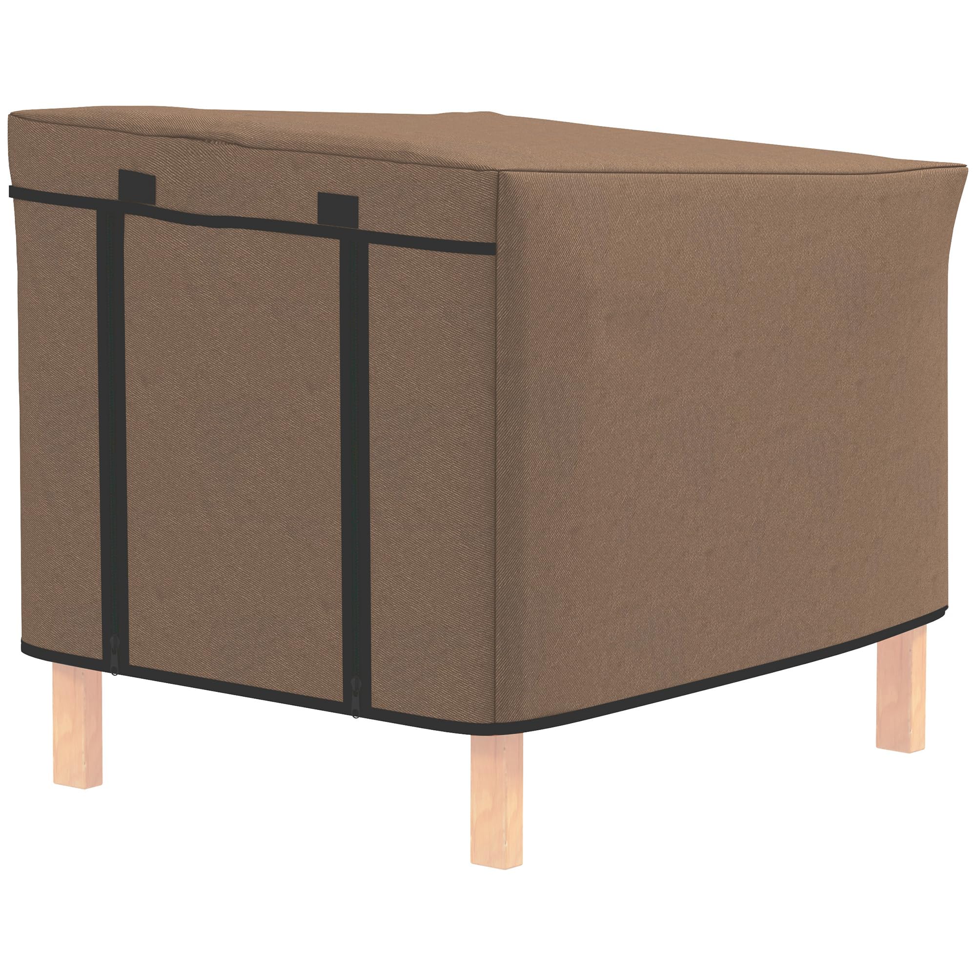 PawHut Rabbit Hutch Cover, Guinea Pig Hutch Cover, for Model X-D2-0047 & Similar Models, 43 x 52 x 37cm, Brown