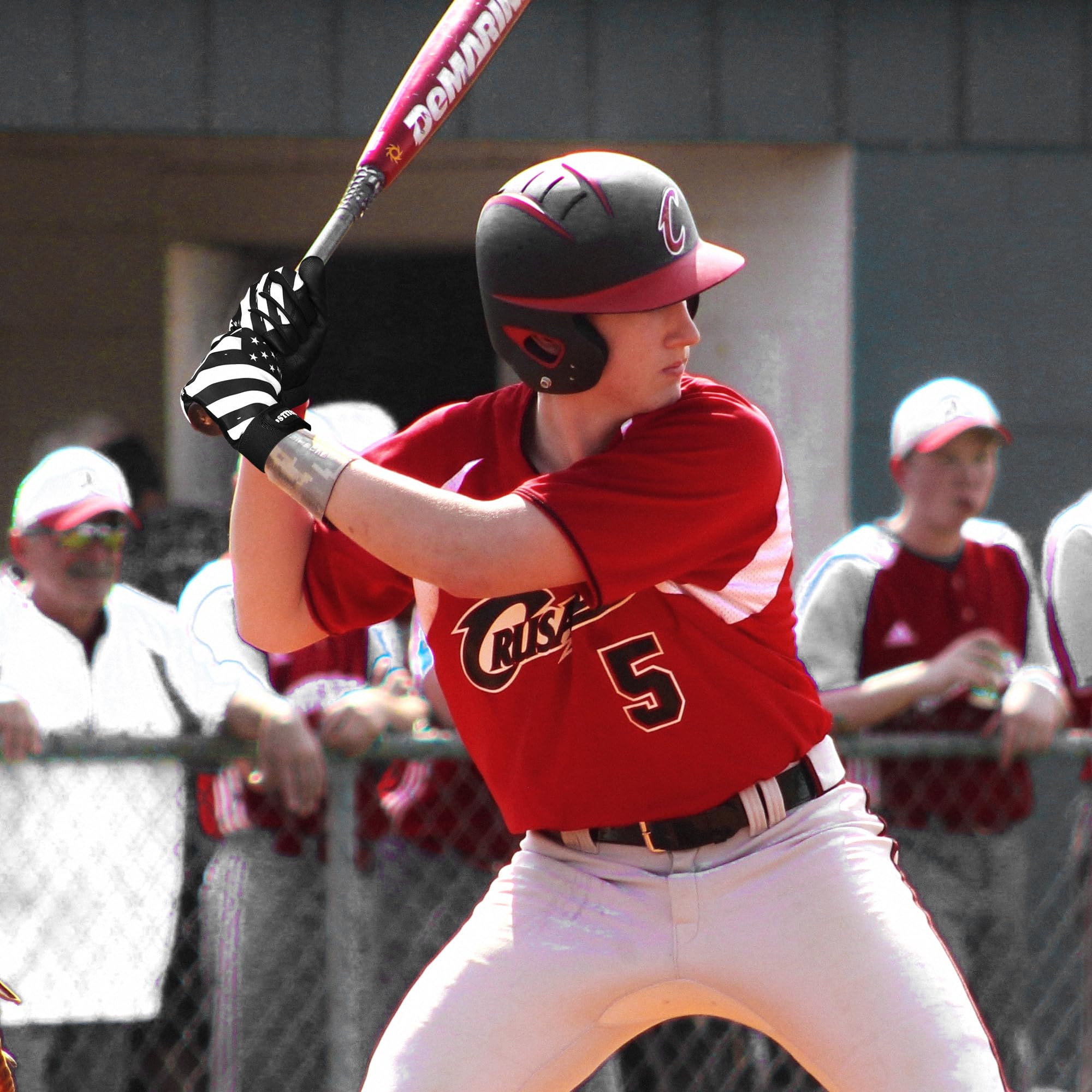 Batting Gloves - American Flag & USA Flag Baseball & Softball Gloves for Youth, Adult & Unisex