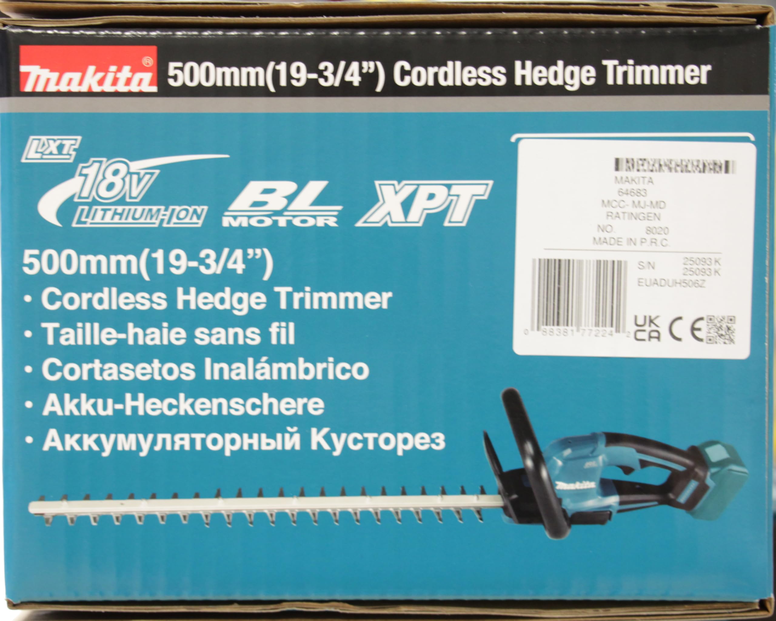 Cortasetos BL 18V LXT 50cm DUH506Z