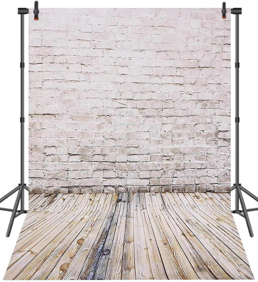 Amazon.com : Sensfun Rustic Pale Brick Wall Photography Backdrops ...