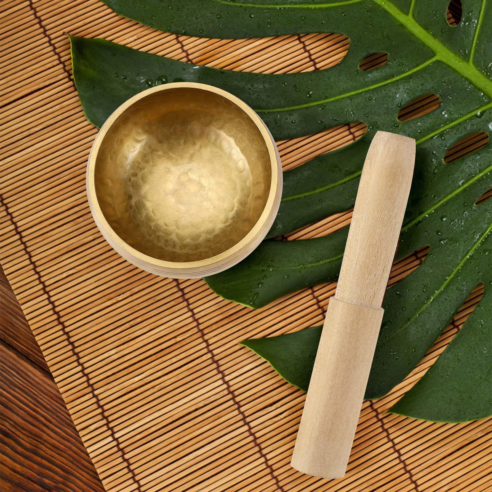 Ensemble De Bols Chantants Tibétains Avec Bol Sonore En Métal