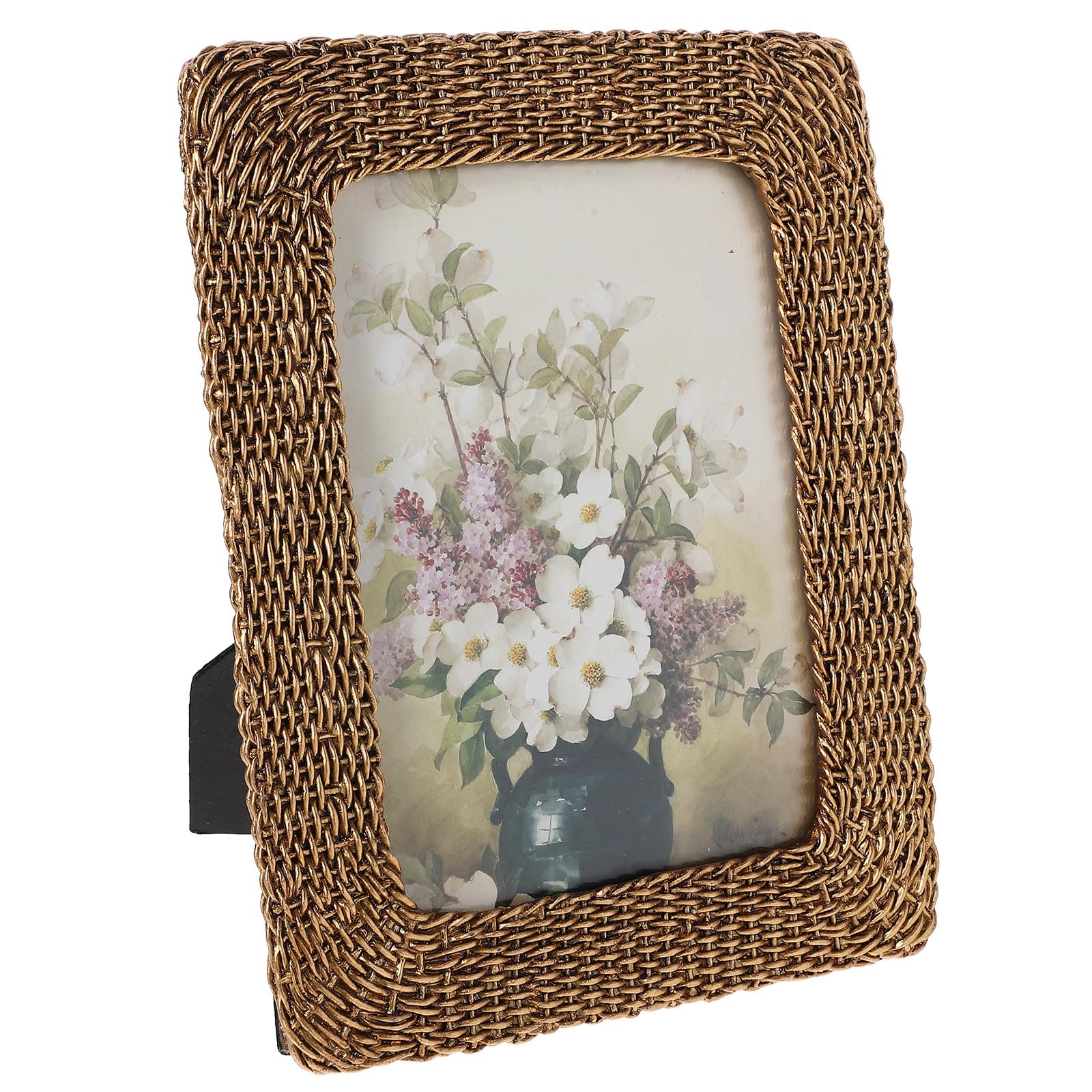 Marco de Diseño Chic y Elegante Vintage de Resina para Escritorio, Portafotos Práctico y Multiusos para del Hogar
