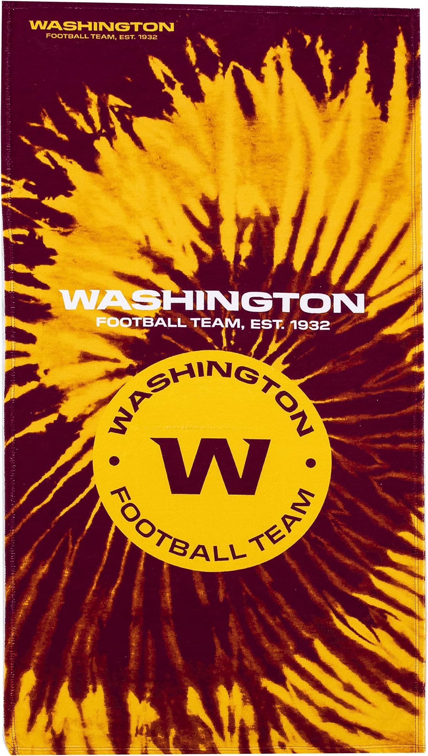 Northwest NFL Washington Football Team Unisex-Adult Beach Towel, 30" x 60", Psychedelic