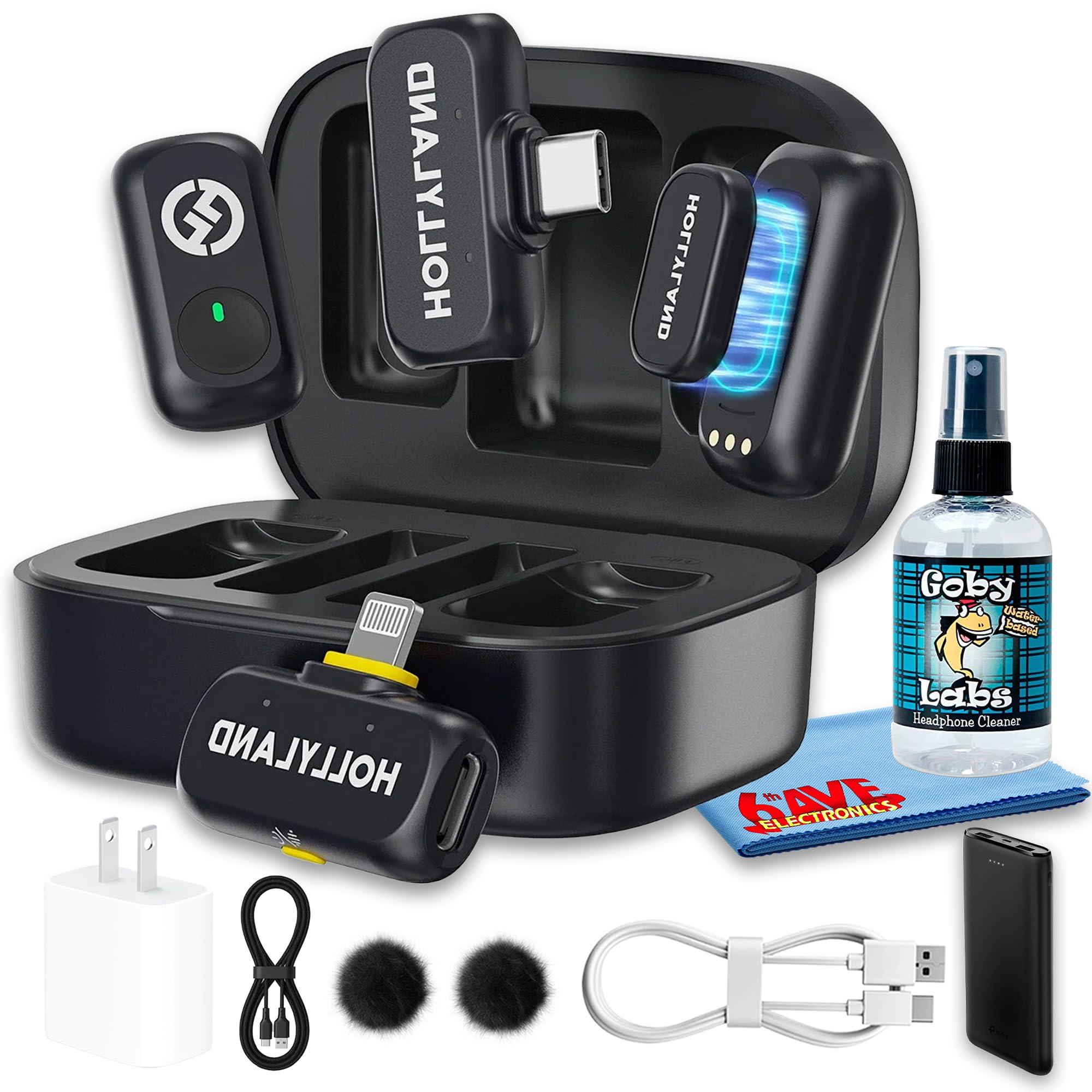 Amazon.com: Hollyland Lark A1 Combo Wireless Microphone System for 