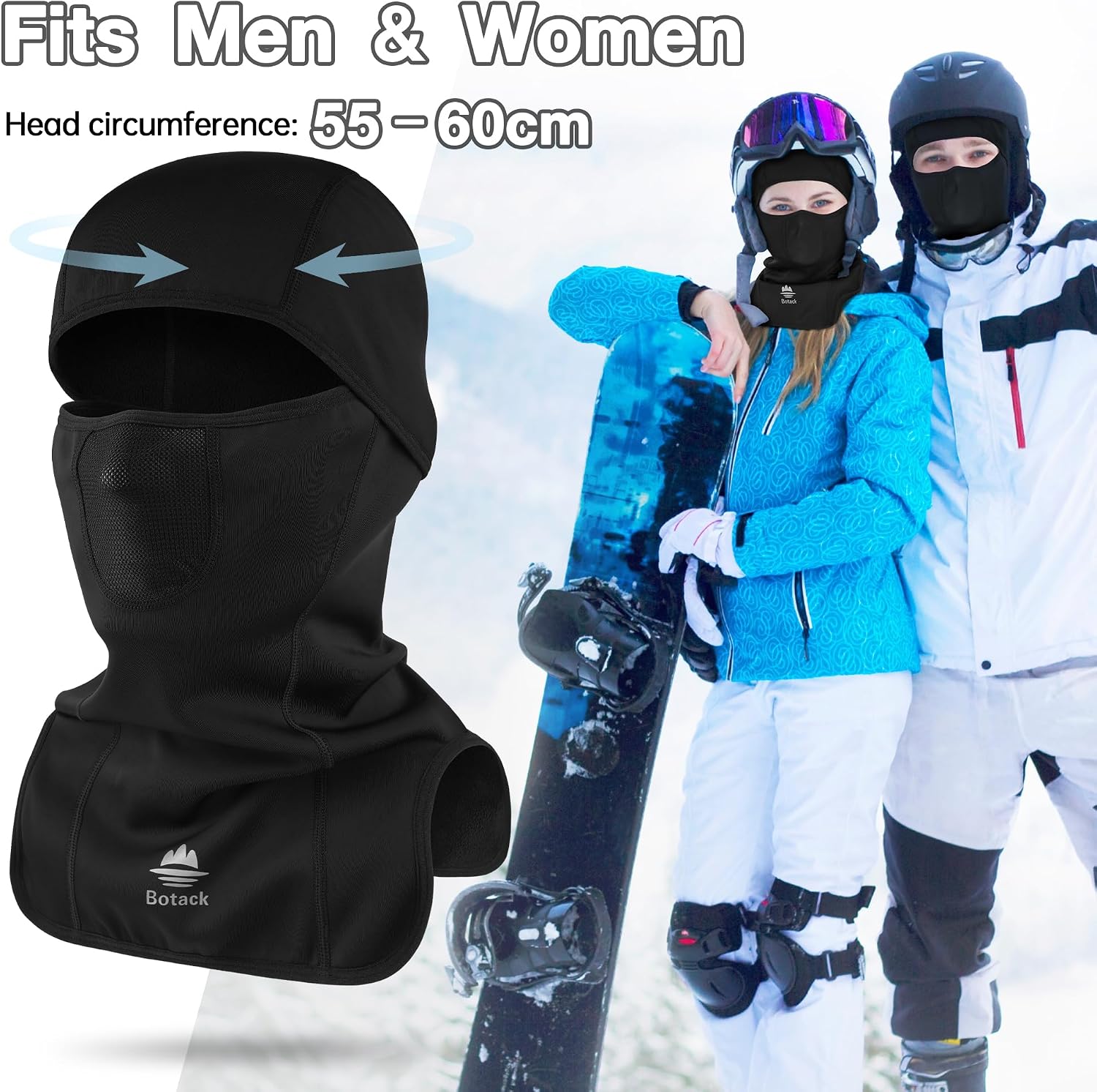 Waterproof Warm Ski Mask, Winter Balaclava for Men Women
