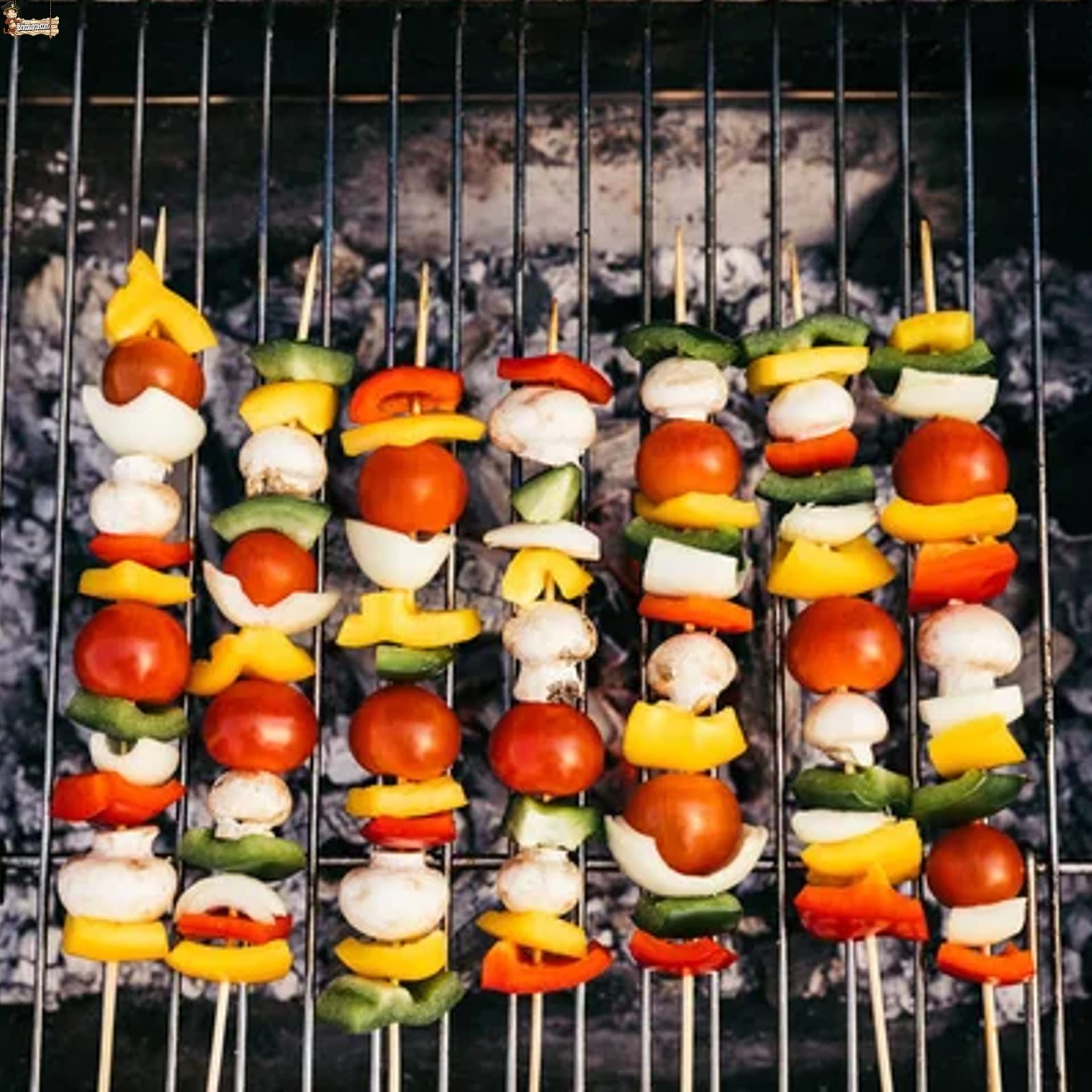 BricoLoco.com Barbacoa carbón con parrilla. Ligera y fácilmente portátil. Con patas y rejilla de refuerzo. Parrilla incluida. Para terraza, balcón, patio, jardín.