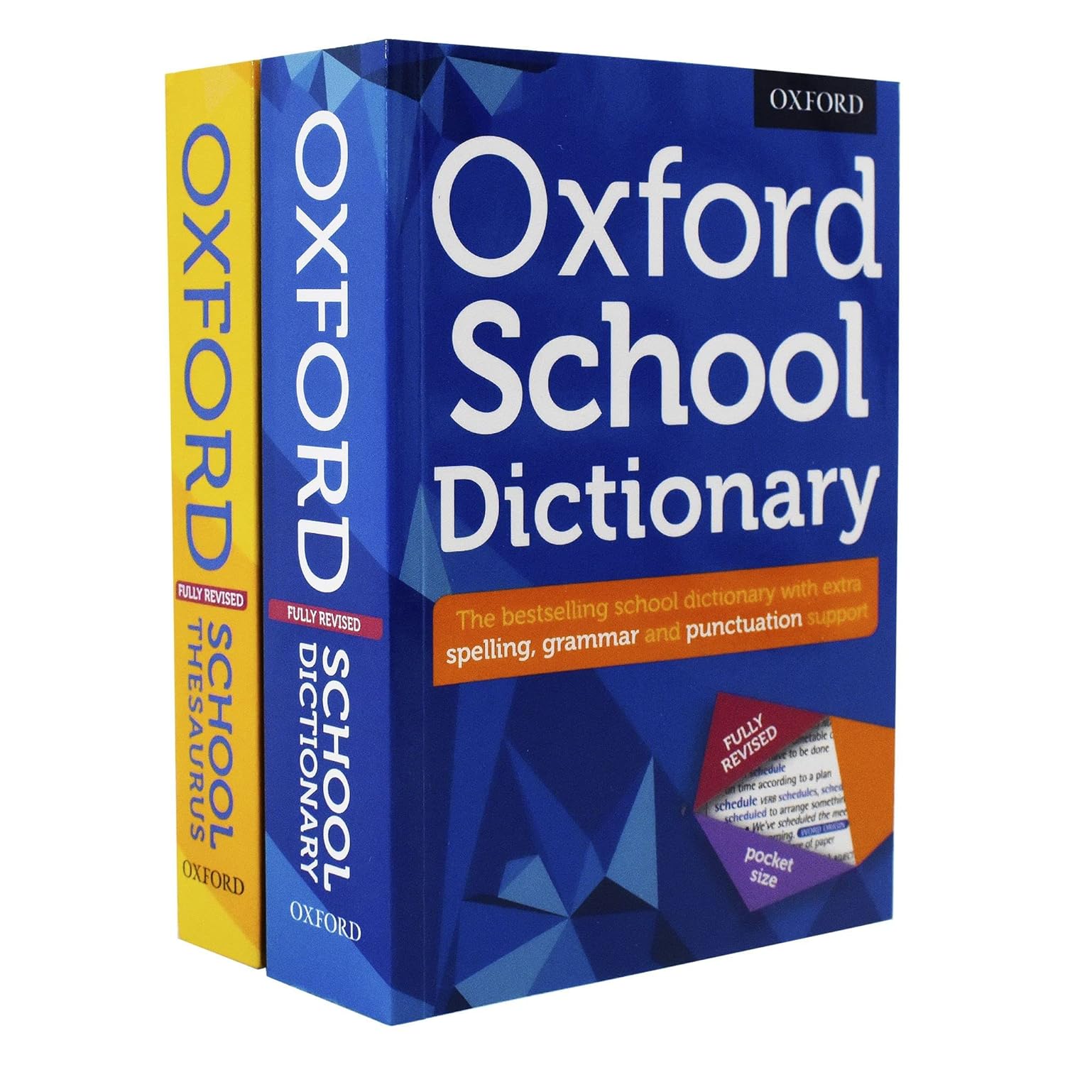 Oxford School Dictionary and Thesaurus 2 Books Set Oxford Dictionary