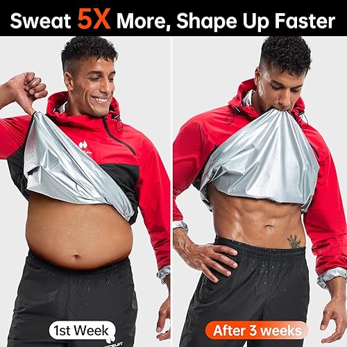 Miniatura 24 de HOTSUIT Sauna Suit for Men Sweat Sauna Jacket Pant Gym Workout Sweat Suits