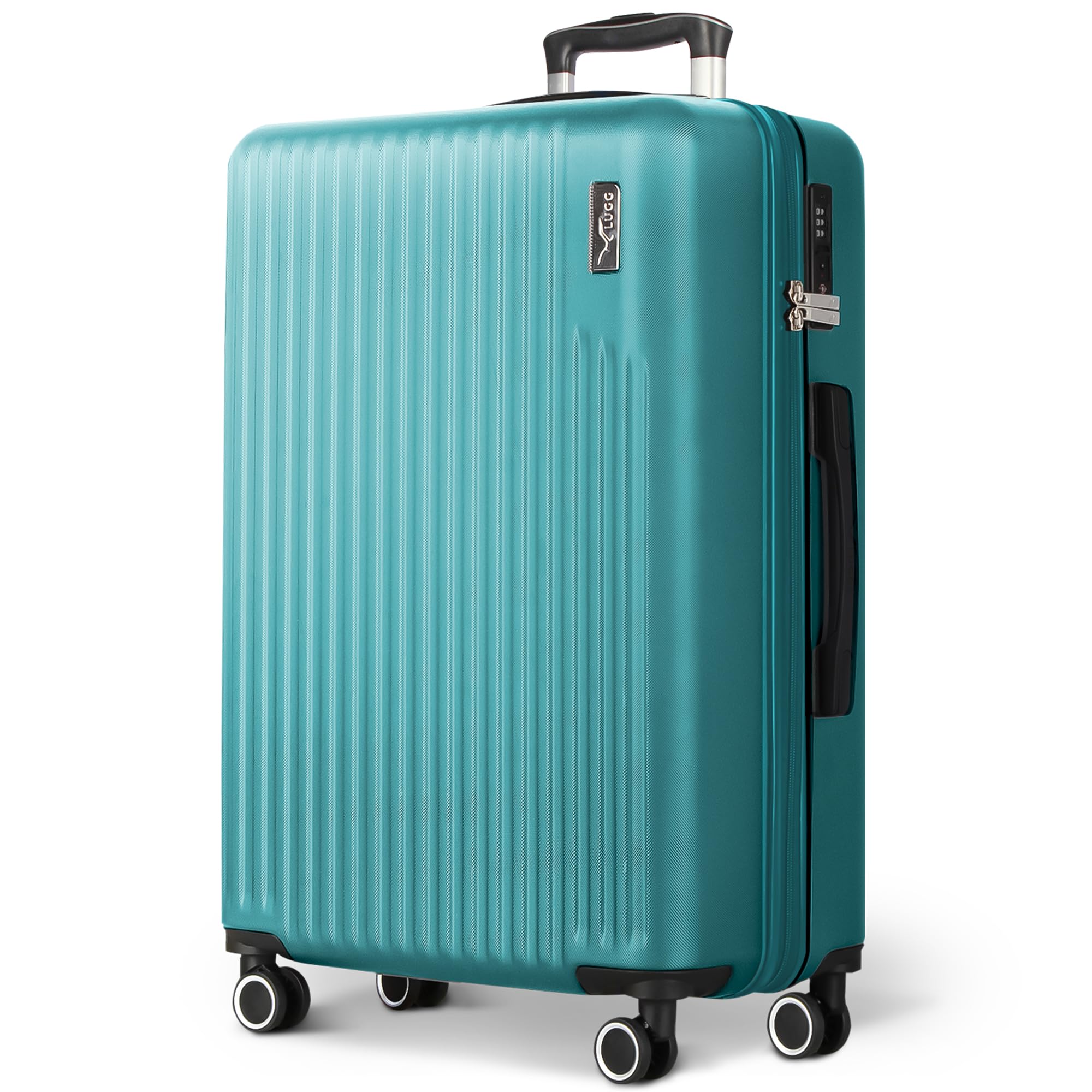 LUGG 20inch Vacay Suitcase ABS Luggage with TSA Indent Lock, Aluminium Trolley Handle, 360° Spinner Wheels, Water-Resistant & Durable Material - Airline Compatible (55 x 23 x 35cm) — view 10