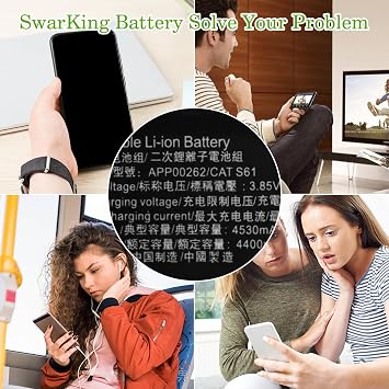 Replacement Battery Compatible with CAT S61 APP00262 with Tools