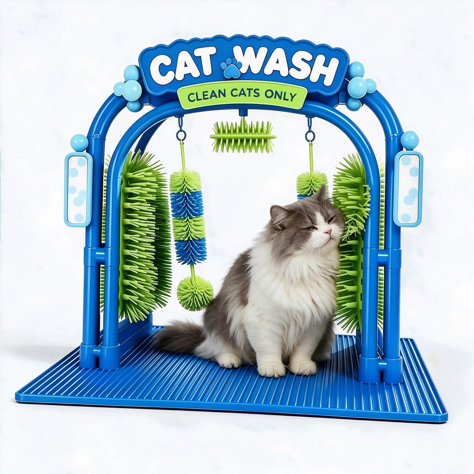 Cat Wash Grooming Station, Self-Grooming Cat Wash Station