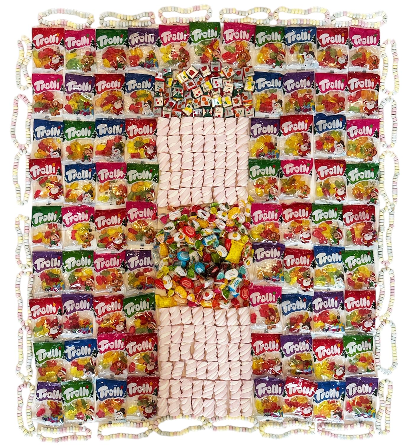 CAPTAIN PLAY Mix Golosinas a Granel – 4 kg, 300 piezas individualmente envueltas, Surtido Halloween, Navidad & Pascua – Grandes Cantidades