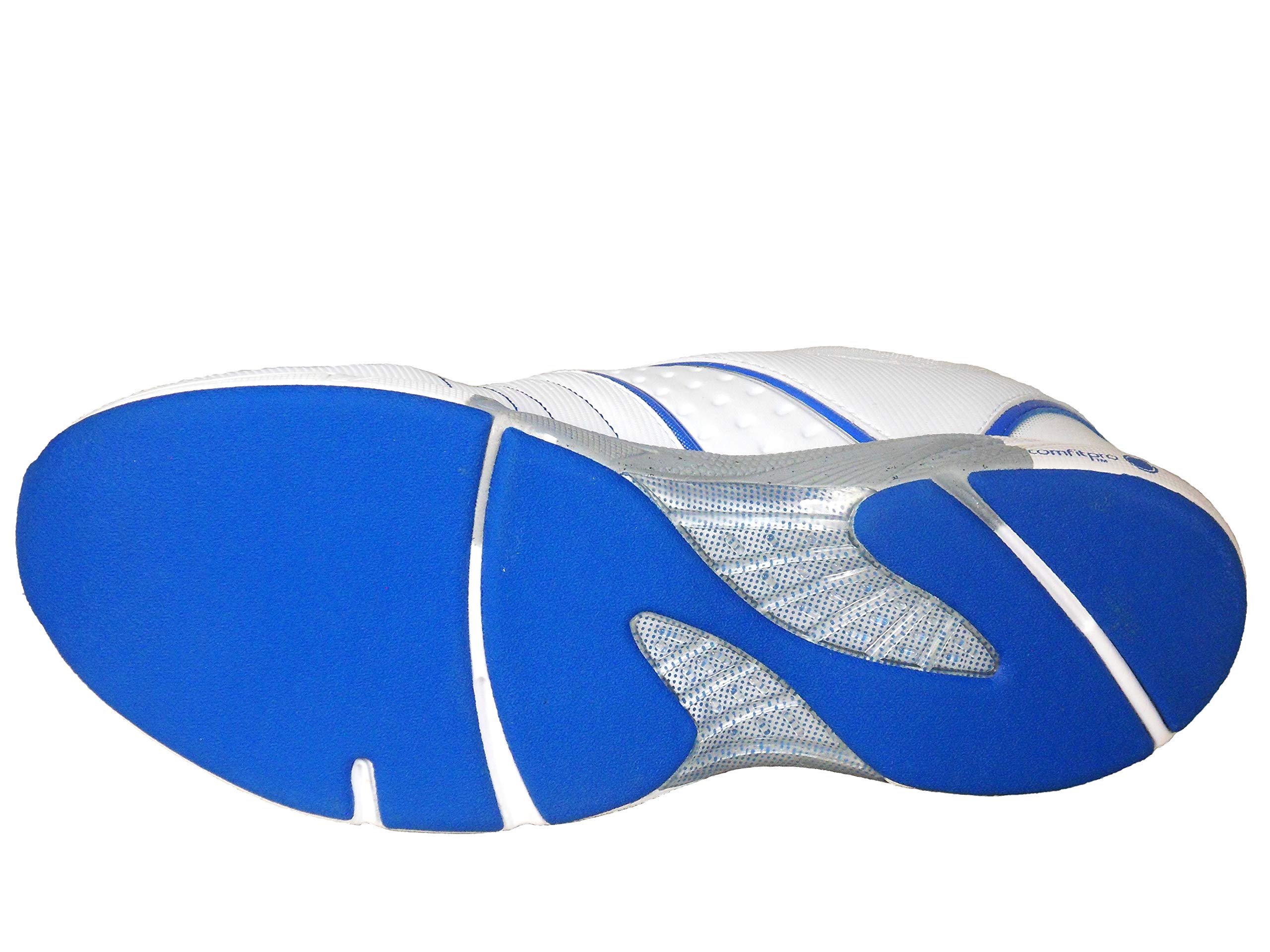 Aero Mens Comfitpro Flex Lawn Bowling Shoes White Blue Uk