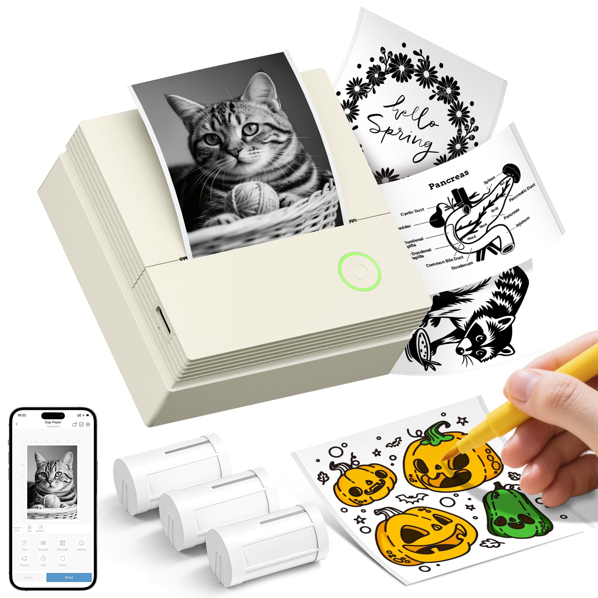 Mini Portable Bluetooth Thermal Printer