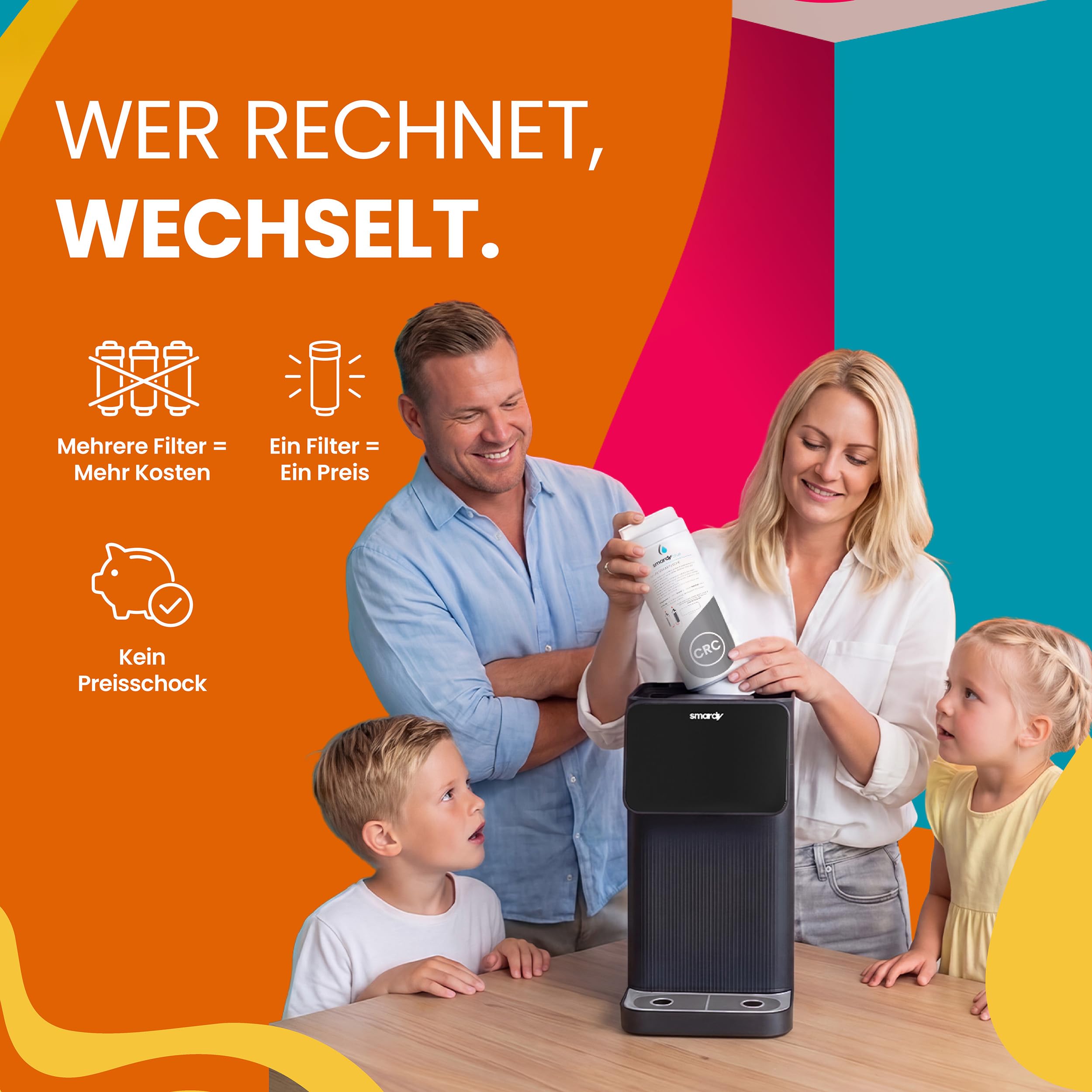 smardy blue Wasserbar tayma Osmose-Ersatzfilter, 5-stufige Filterkartusche | Passgenauer Wechselfilter für die Wasserbar tayma – alle 5 Filterstufen in einer Kartusche vereint