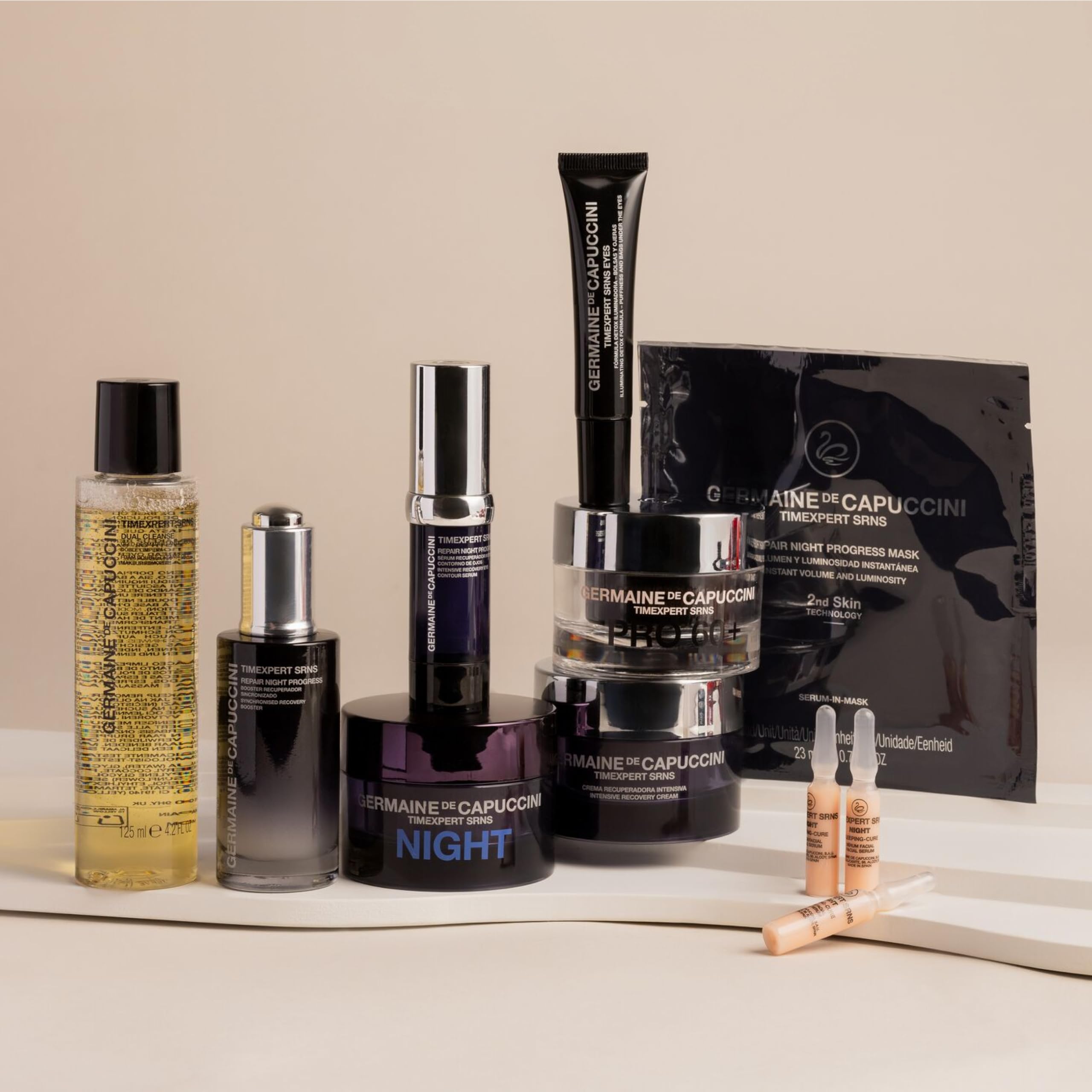 Germaine de Capuccini - Timexpert SRNS - Crema Recuperadora Intensiva 50 ml - Revitaliza y Fortalece Piel Madura - Alta Pureza de Colágeno y Ácido Hialurónico - Efecto Relleno y Anti-Edad Profundo