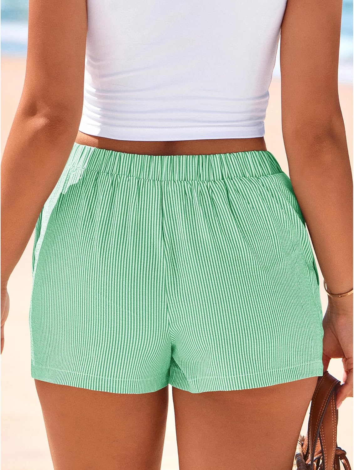 BTFBM Striped Boxer Shorts for Women 2026 Spring Summer Y2k Vacation Beach Bottoms Lounge Sleep Pajama PJ Pants Clothes - Image 3