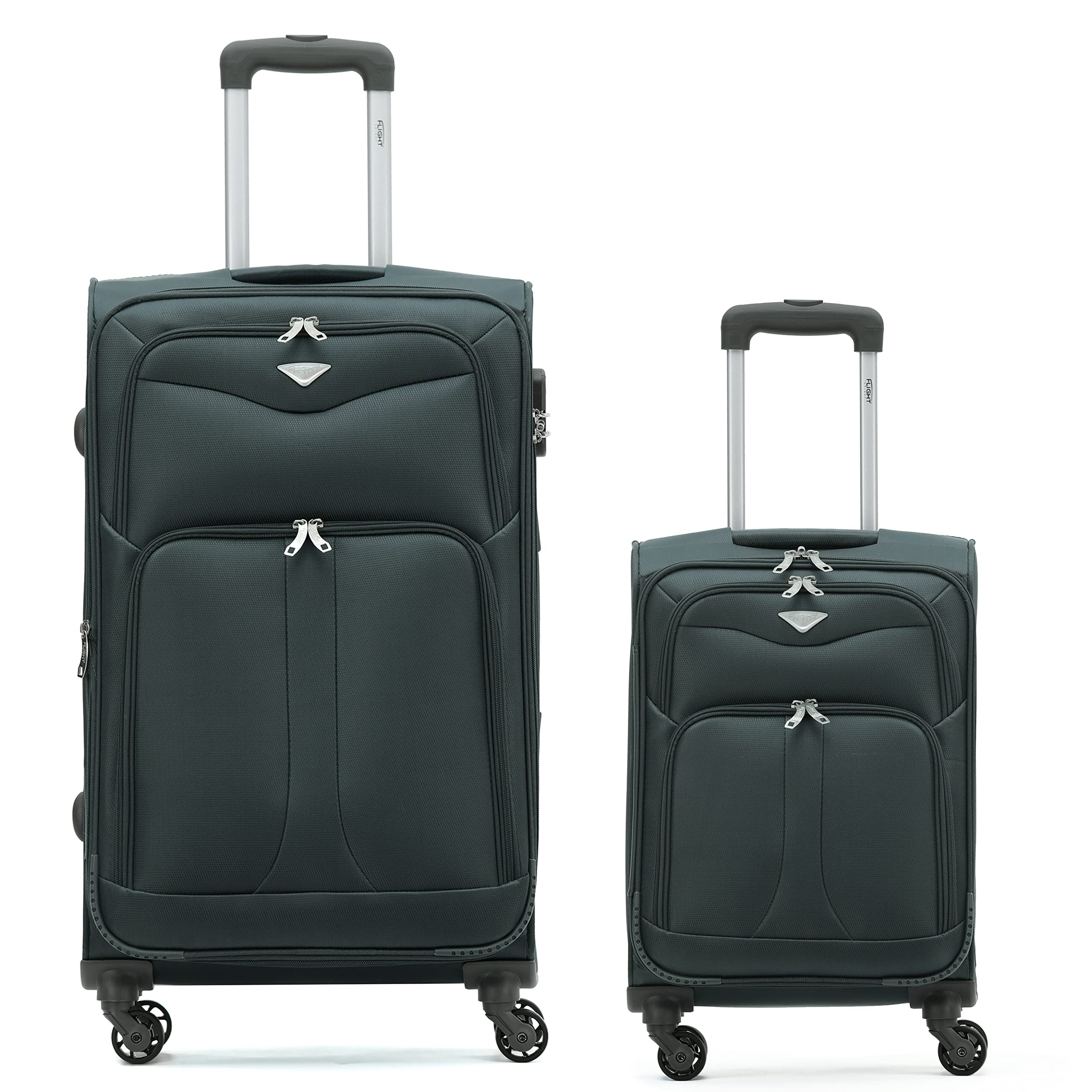 Flight Knight Lightweight 4 Wheel 800D Soft Case Suitcases Anti Crack Cabin & Hold Luggage Options Approved for Over 100 Airlines Including easyJet, BA & Many More! — view 109