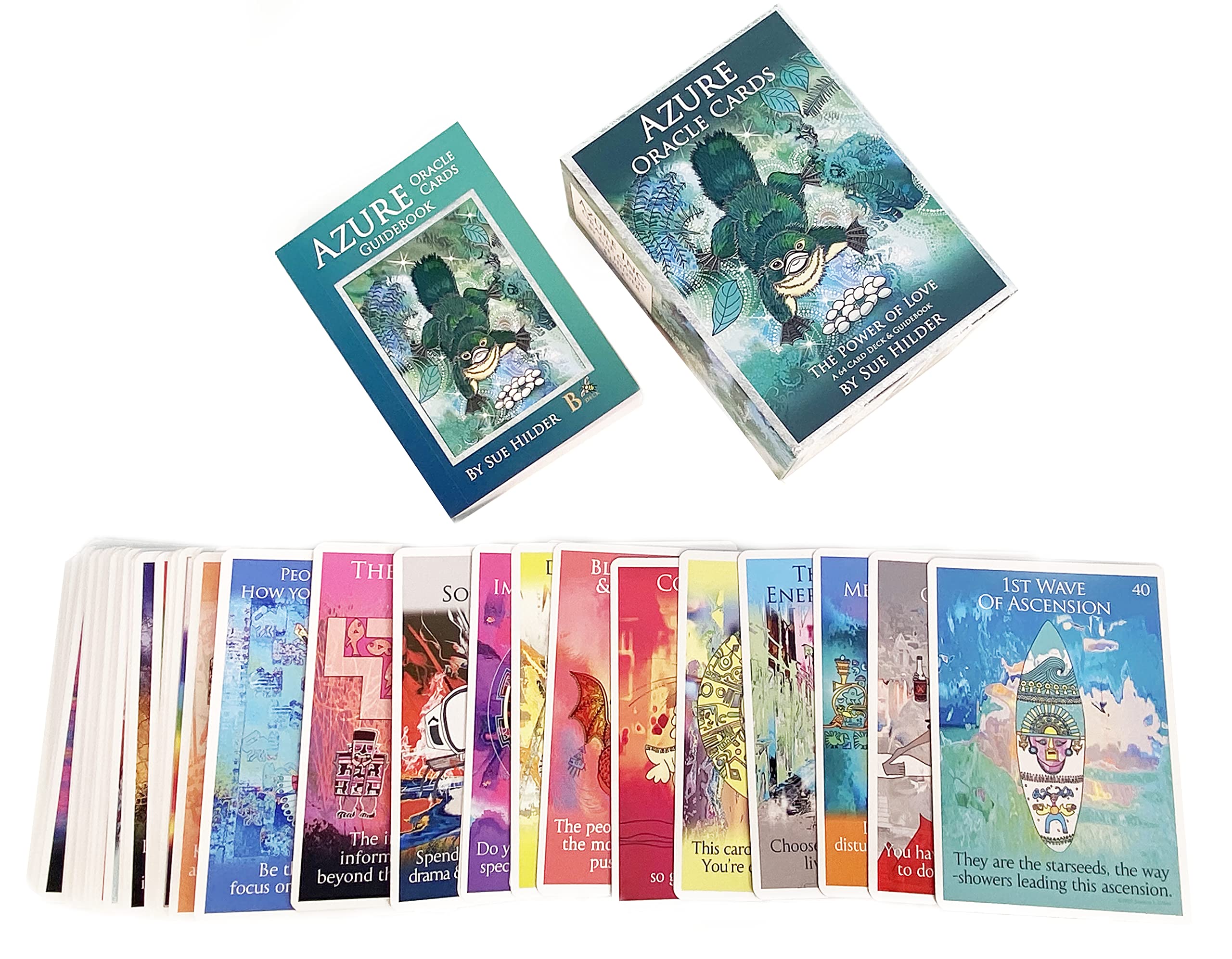 Amazon.com: Azure Oracle Cards: A 64 Silver-Edged Card Deck and